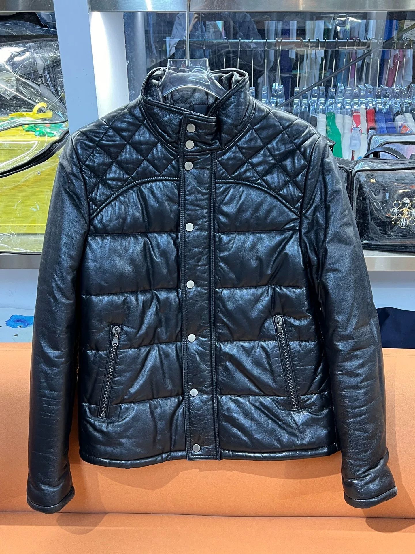 Givenchy Givenchy Diamond Quilted Stand Collar Sheepskin Jacket Size US M / EU 48-50 / 2 - 1 Thumbnail