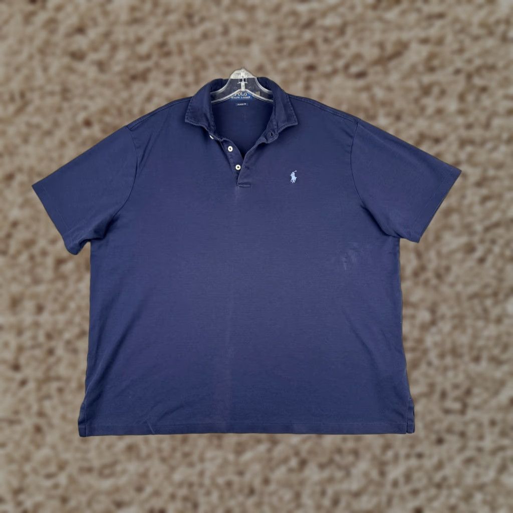 Ralph Lauren Polo Ralph Lauren Polo Shirt Blue XL Classic Fit 100% Cotton Mens Size US XL / EU 56 / 4 - 1 Thumbnail