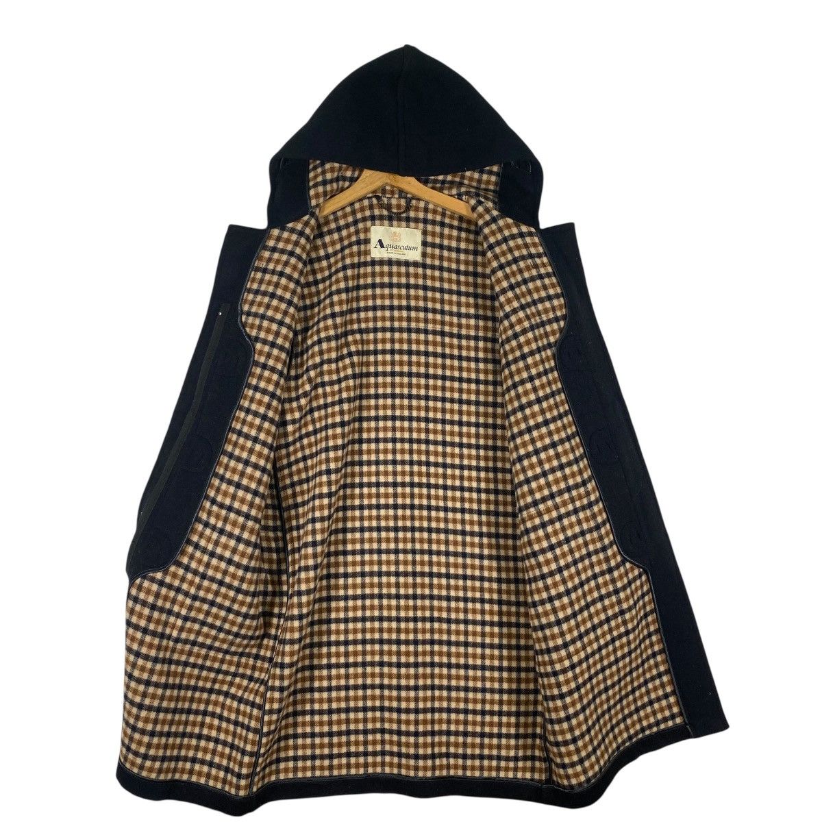 Vintage Aquascutum Of London Hoodie Wool Toggle Button