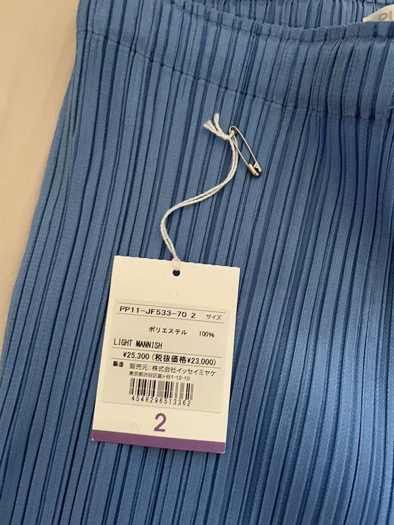 Issey Miyake Issey Miyake size:2 Blue pleated trousers Size 22" - 4 Thumbnail