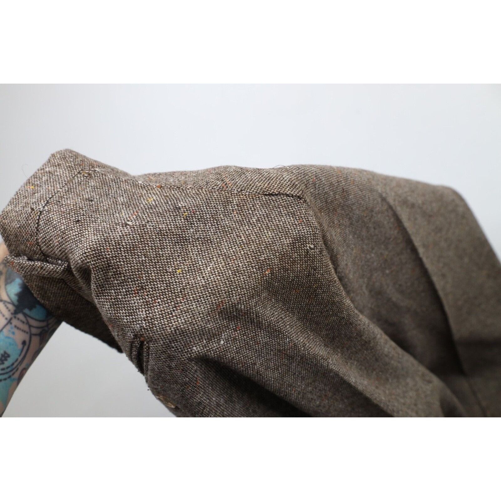 Vintage Vintage 70s Streetwear Rainbow Fleck Wool Tweed Suit Size 42R - 16 Thumbnail