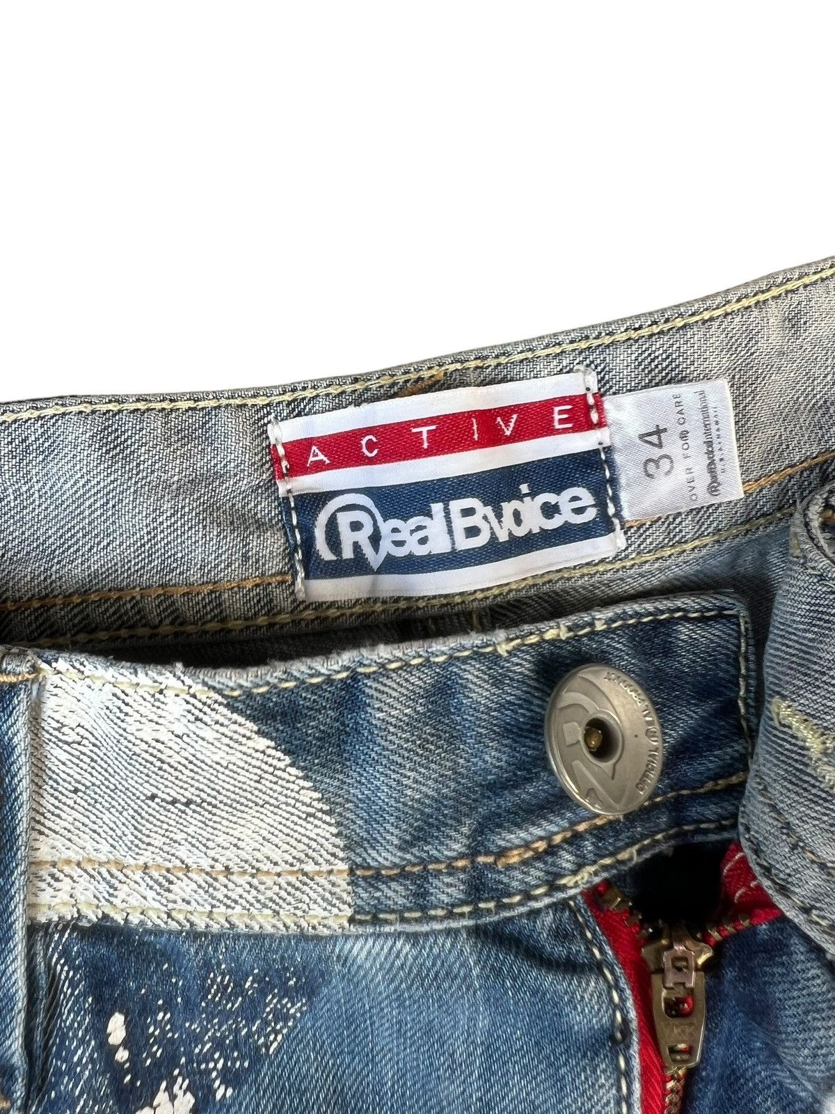 Vintage RealBVoice Japan Huge Dot Denim Short Pant Size US 34 / EU 50 - 7 Thumbnail