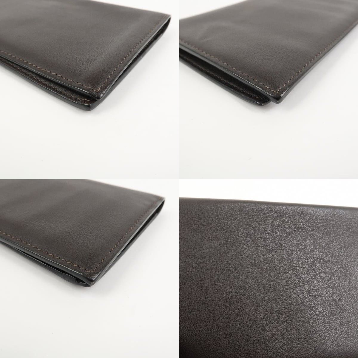 Hermes Hermes MC2 Fleming Swift Leather Wallet Dark Brown Size ONE SIZE - 4 Thumbnail