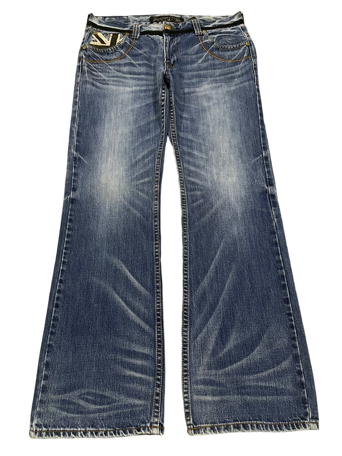 semanticdesign Vintage Japanese Brand Embroidered Style Bootcut Jeans Size US 34 / EU 50 - 2 Thumbnail