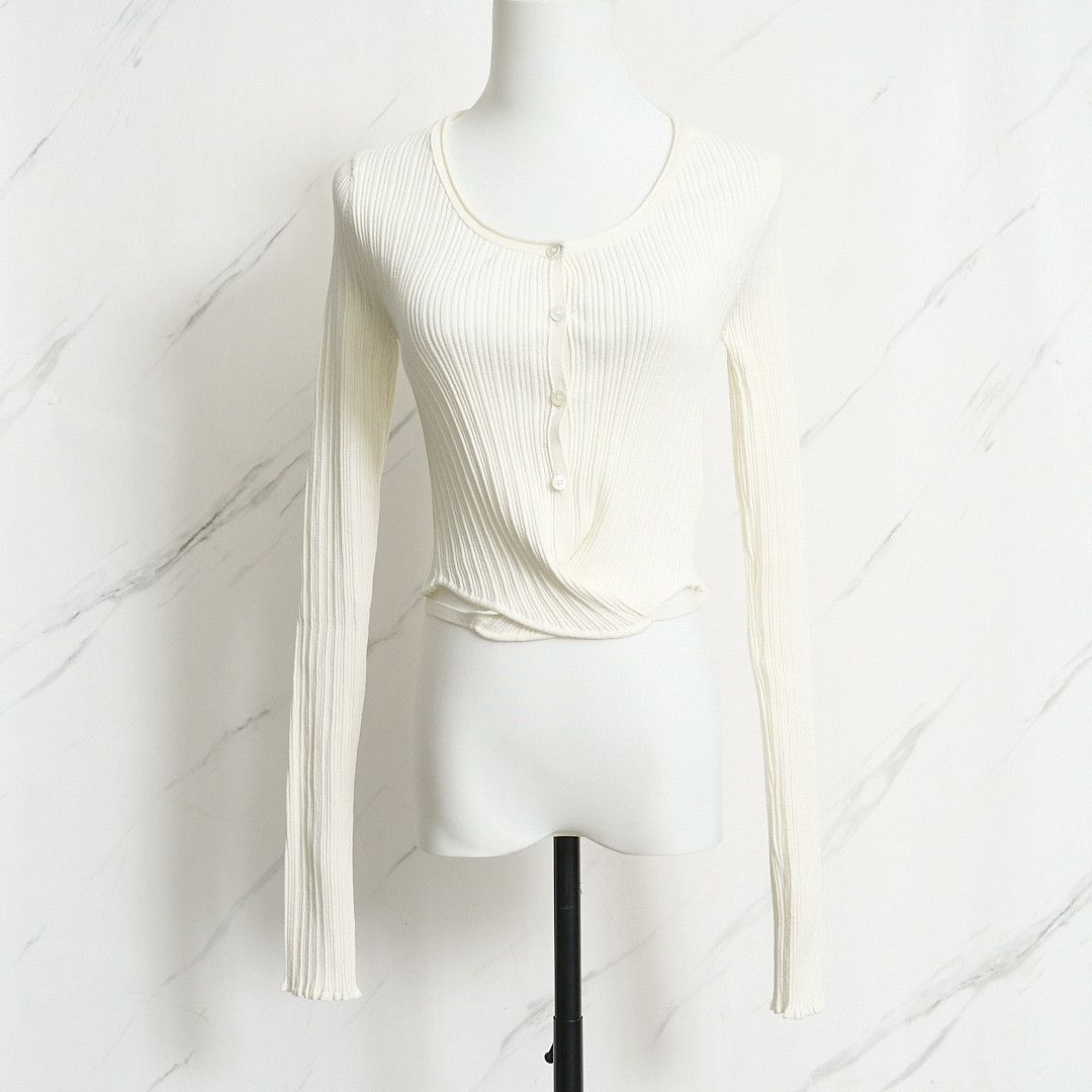 LOW CLASSIC Low Classic Women's Ribbon Knit Cardigan Size M / US 6-8 / IT 42-44 - 1 Thumbnail