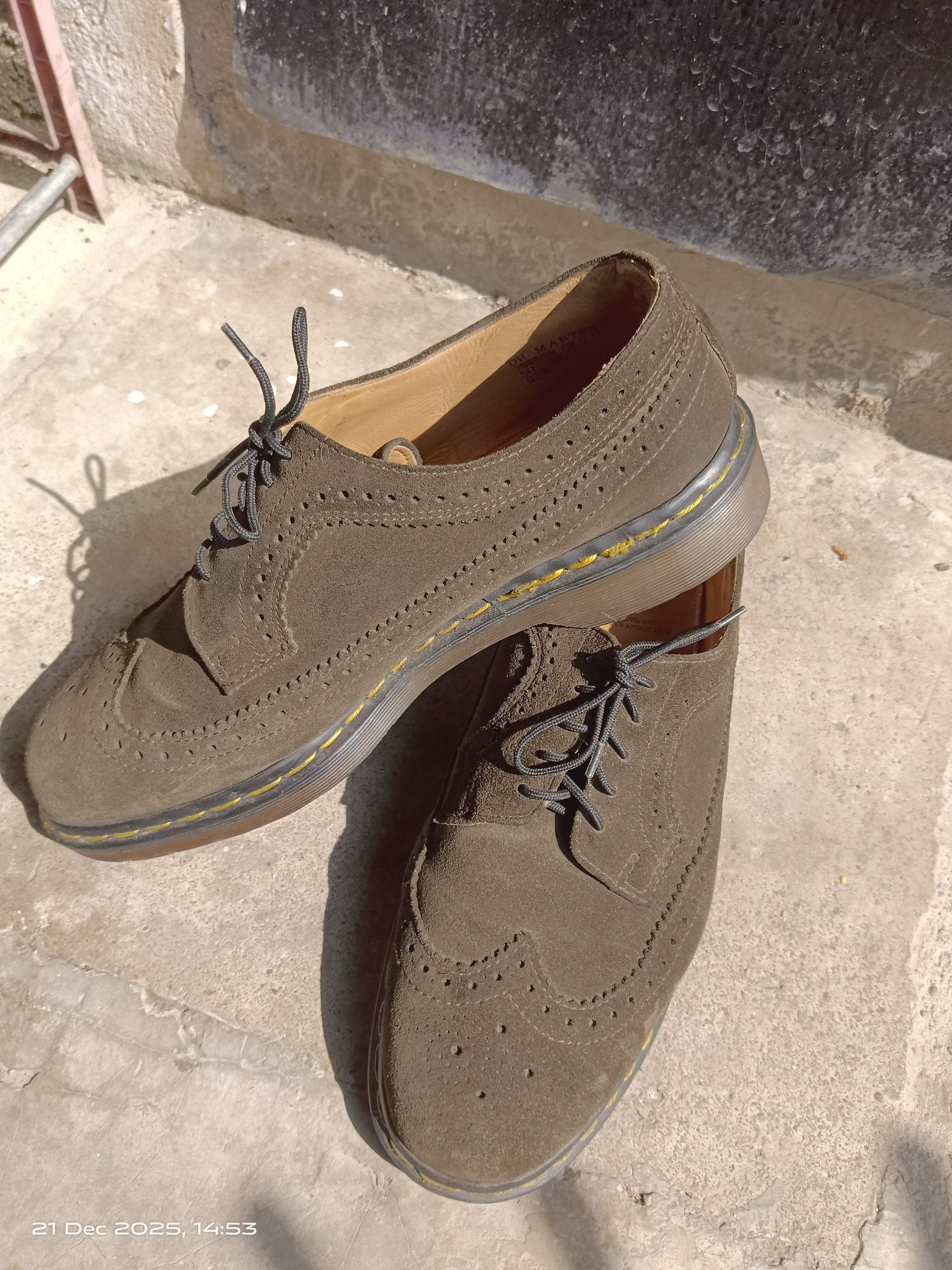 Dr. Martens Vintage Dr Martens wingtip brogue 60's suede leather Size US 11 / EU 44 - 2 Thumbnail