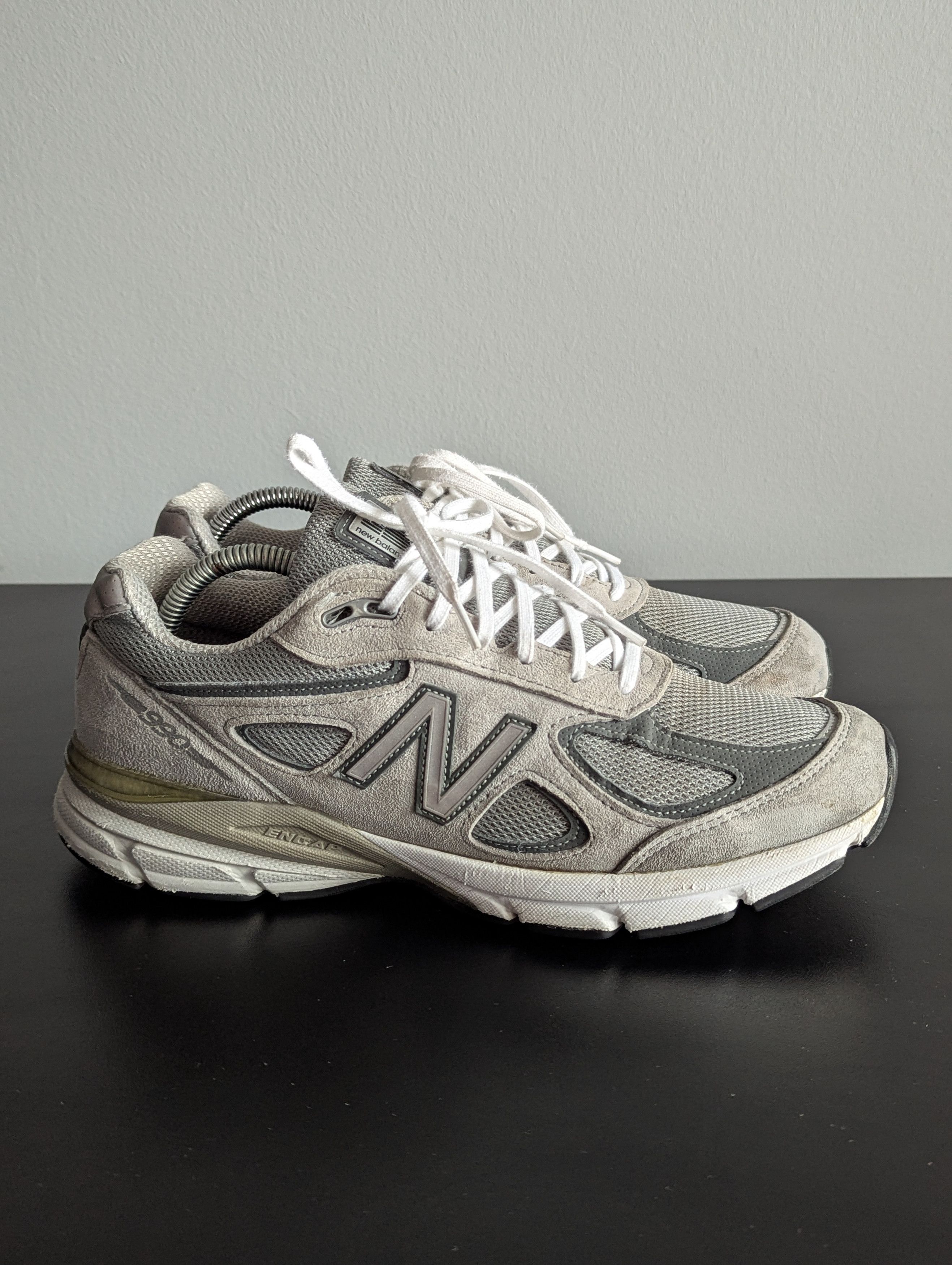 New Balance New Balance 990v4 Made In USA Silver Grey Black 990 993 Size US 9.5 / EU 42-43 - 3 Thumbnail