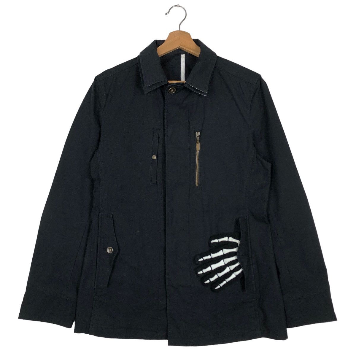 Japanese Brand Work Hikory Chore Jacket Monsiuer Nicole Issey Miyake Japan Size US M / EU 48-50 / 2 - 2 Thumbnail