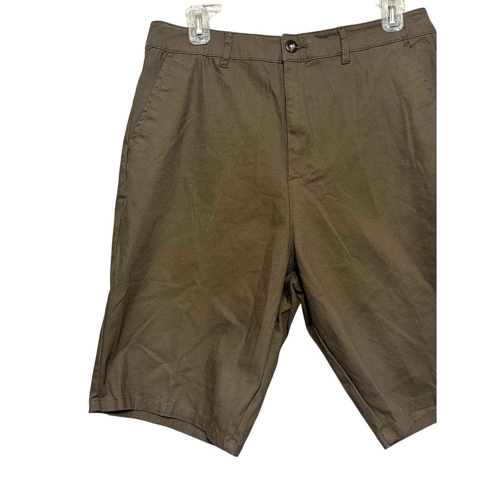 Asos ASOS Chino Shorts Pocket Relaxed Fit Dark Green Mens 30 NWOT Size US 30 / EU 46 - 3 Thumbnail