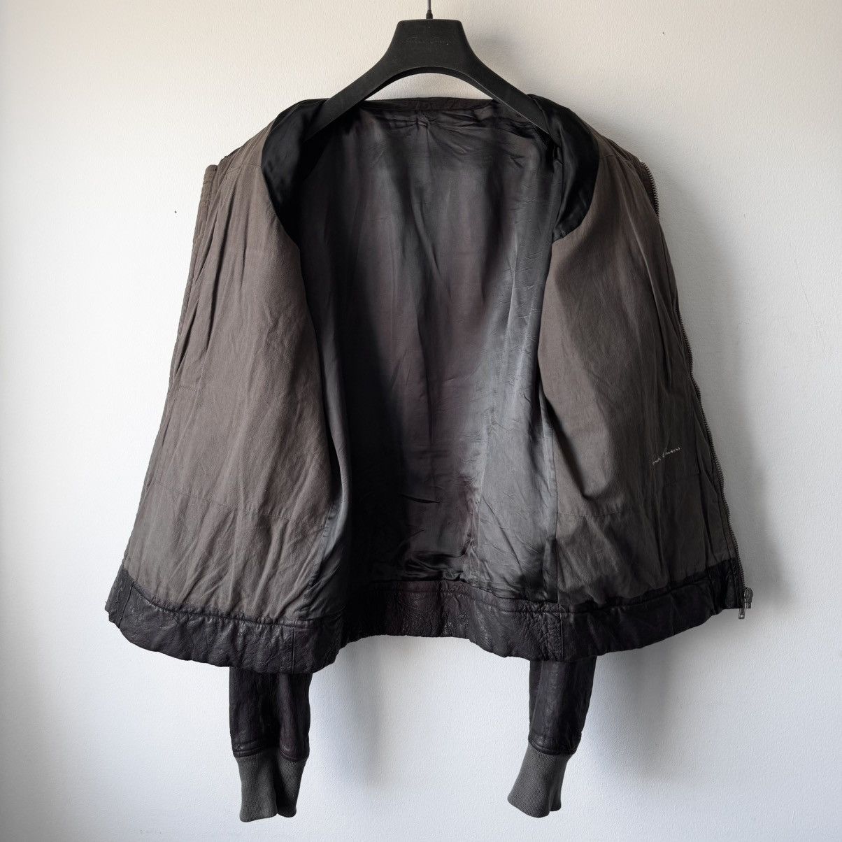 Rick Owens Rick Owens FW2008 Dust Hammered Lamb Leather Bruiser Jacket Size US M / EU 48-50 / 2 - 10 Thumbnail