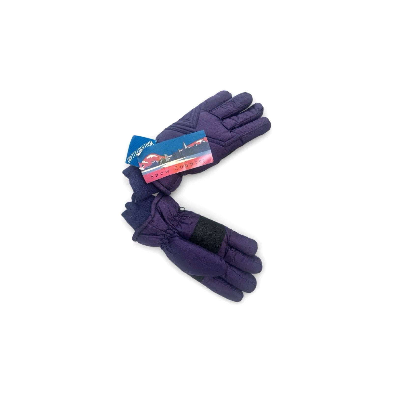 Vintage VINTAGE Snow Country Winter Gloves Womens L Large Purple 90s Deadstock NWT Size ONE SIZE - 4 Thumbnail