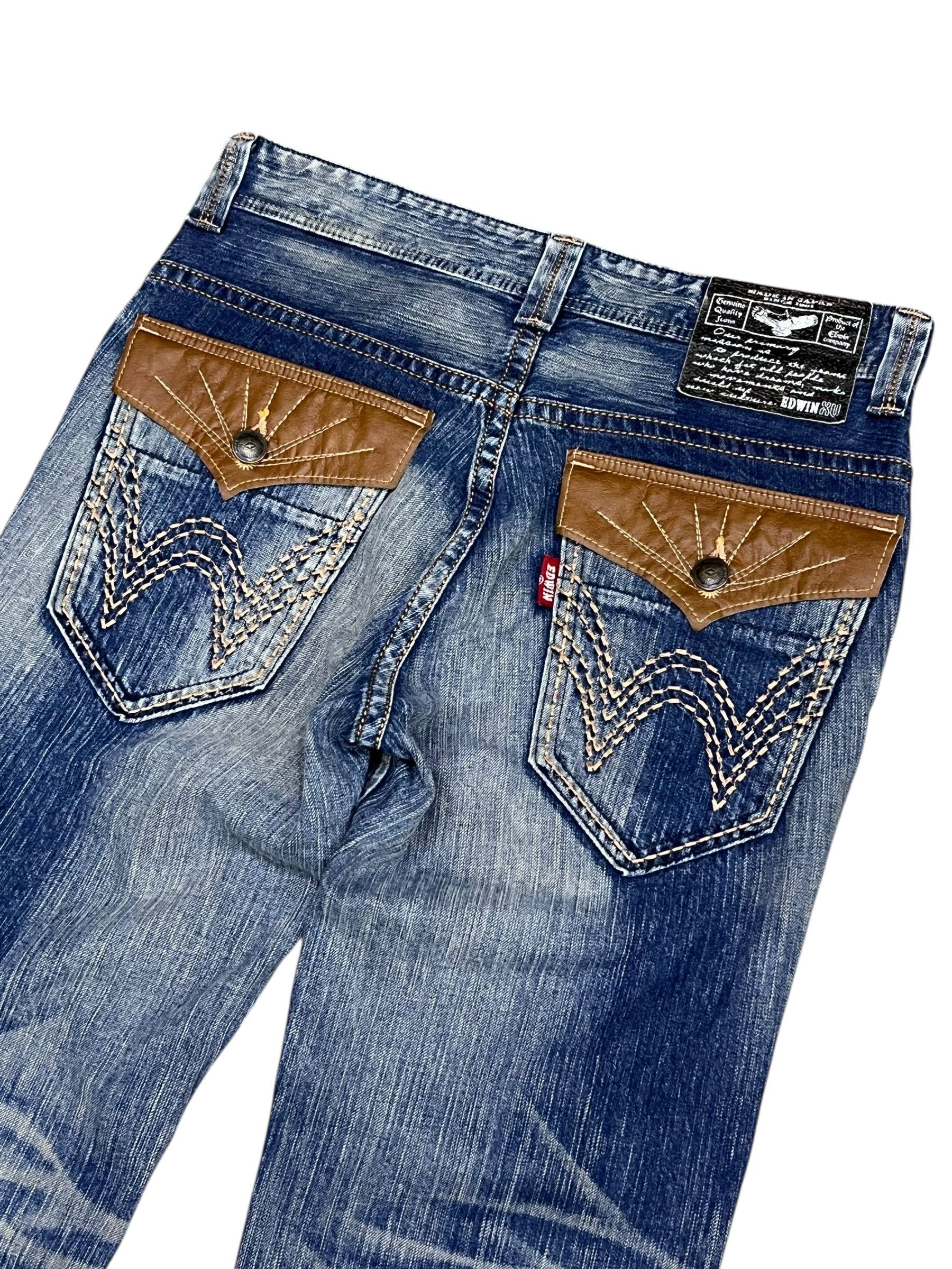 Edwin Vintage Edwin 431XVS Distressed Flare Jeans W32 Size US 32 / EU 48 - 3 Thumbnail