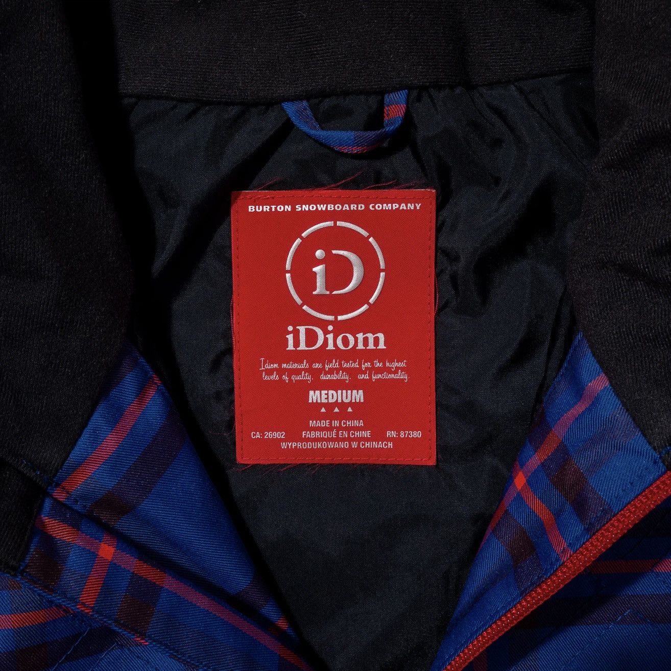Burton iDiom BURTON IDIOM TARTAN PLAID QUILTED INSULATOR JACKET Size US M / EU 48-50 / 2 - 3 Thumbnail