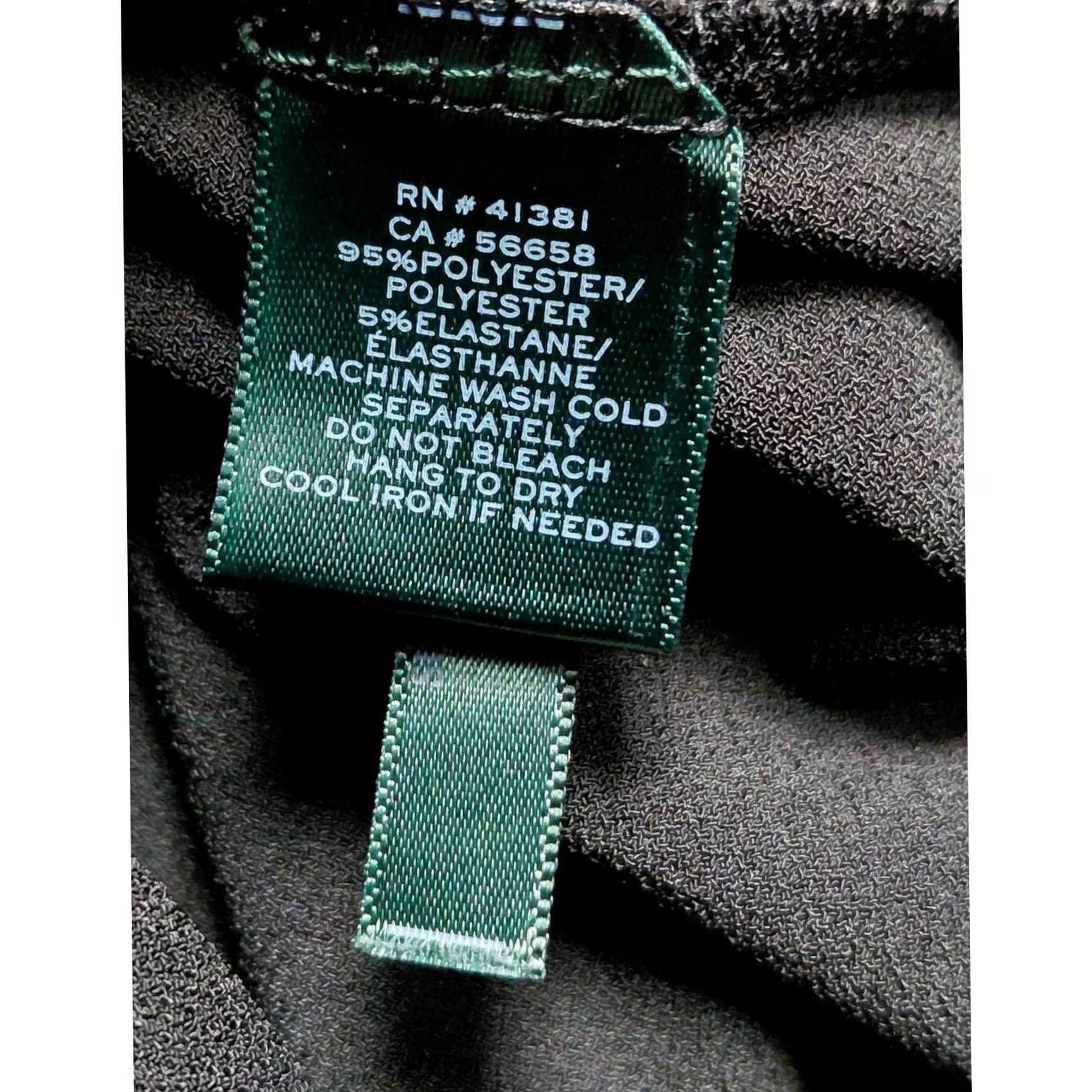 Ralph Lauren LAUREN RALPH LAUREN Dress 3X Black Solid Knit Size XXL / US 16-18 / IT 52-54 - 5 Thumbnail