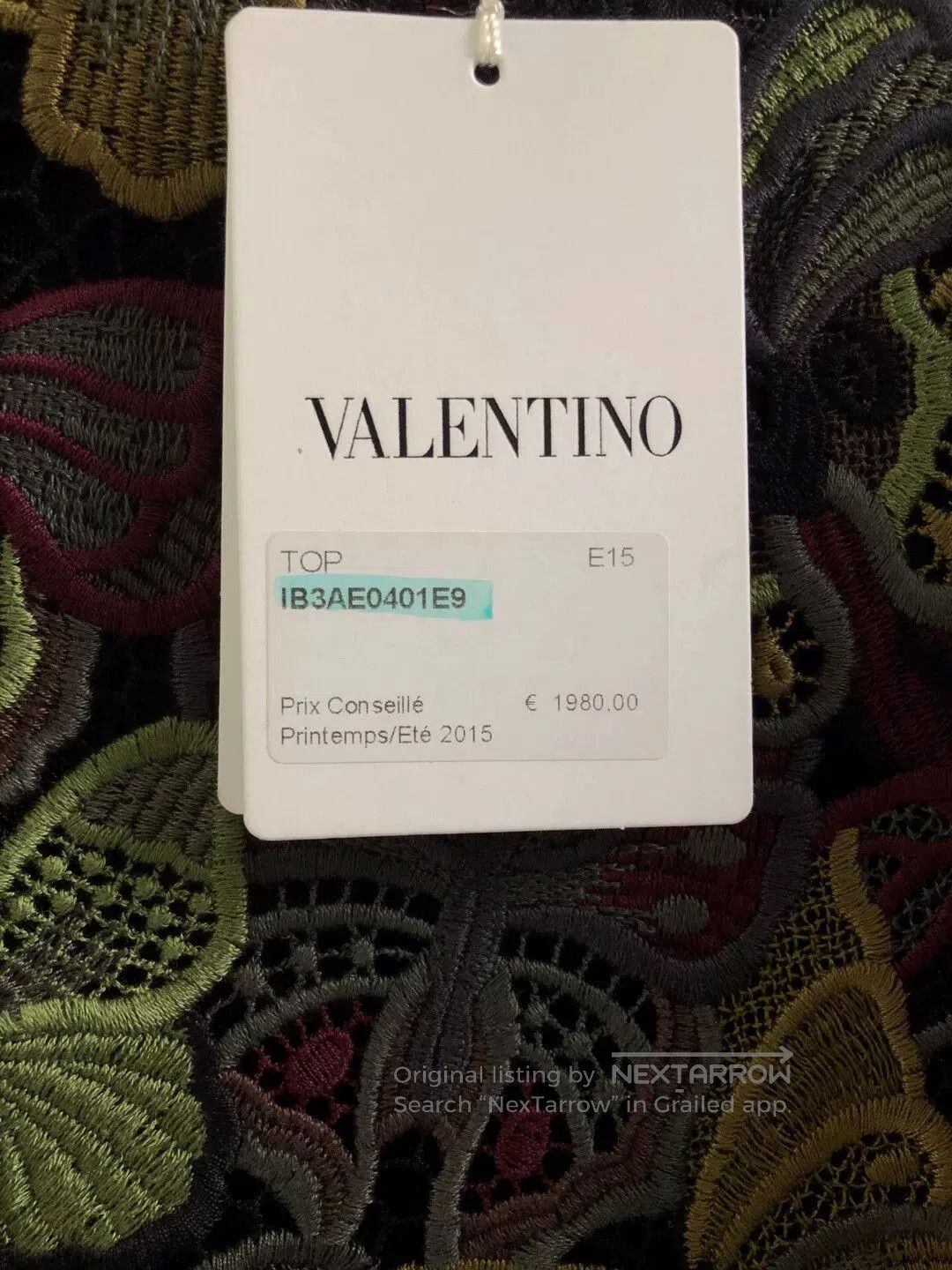 Valentino Valentino Butterfly Lace Short Sleeve Top. Size US M / EU 48-50 / 2 - 5 Thumbnail