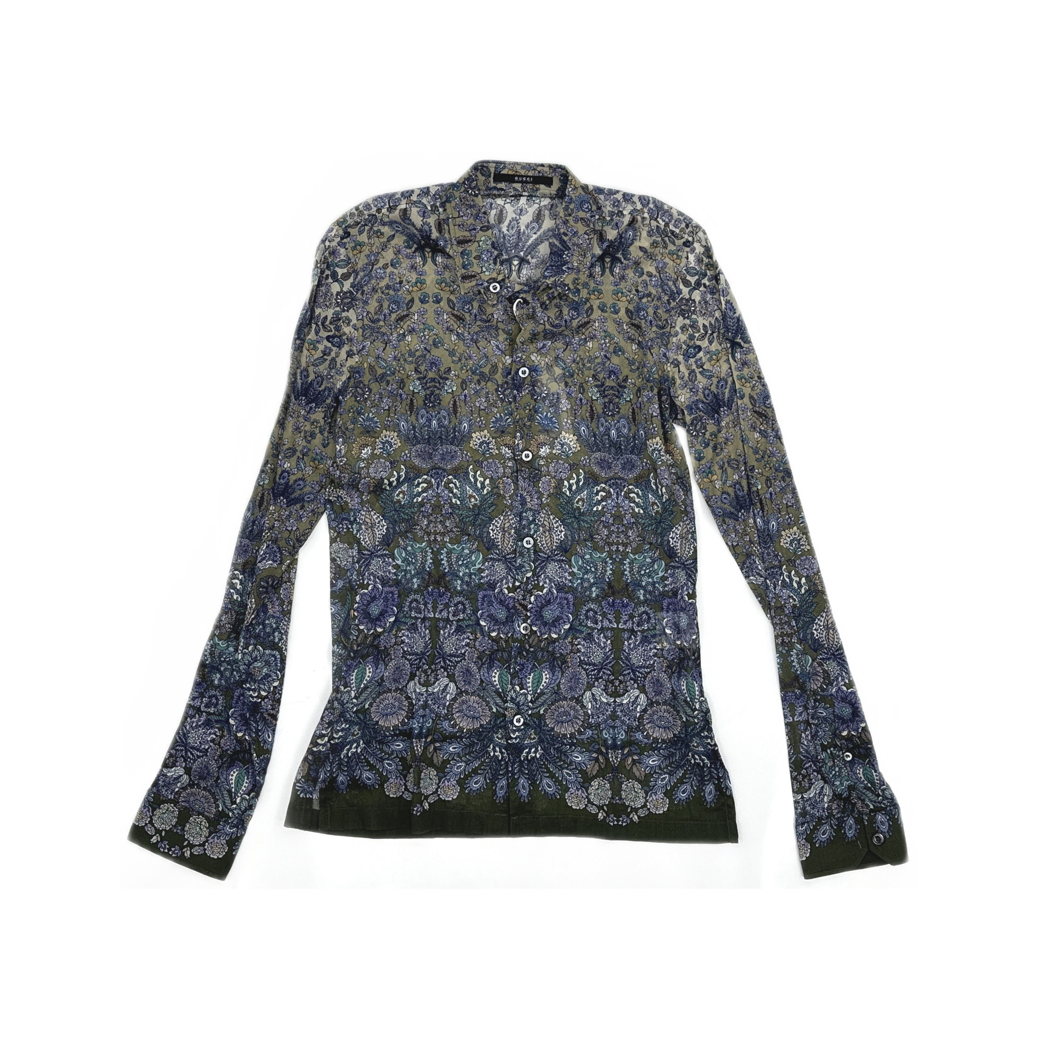 Gucci Gucci Floral Paisley Button Up Shirt 38 Size US S / EU 44-46 / 1 - 1 Thumbnail