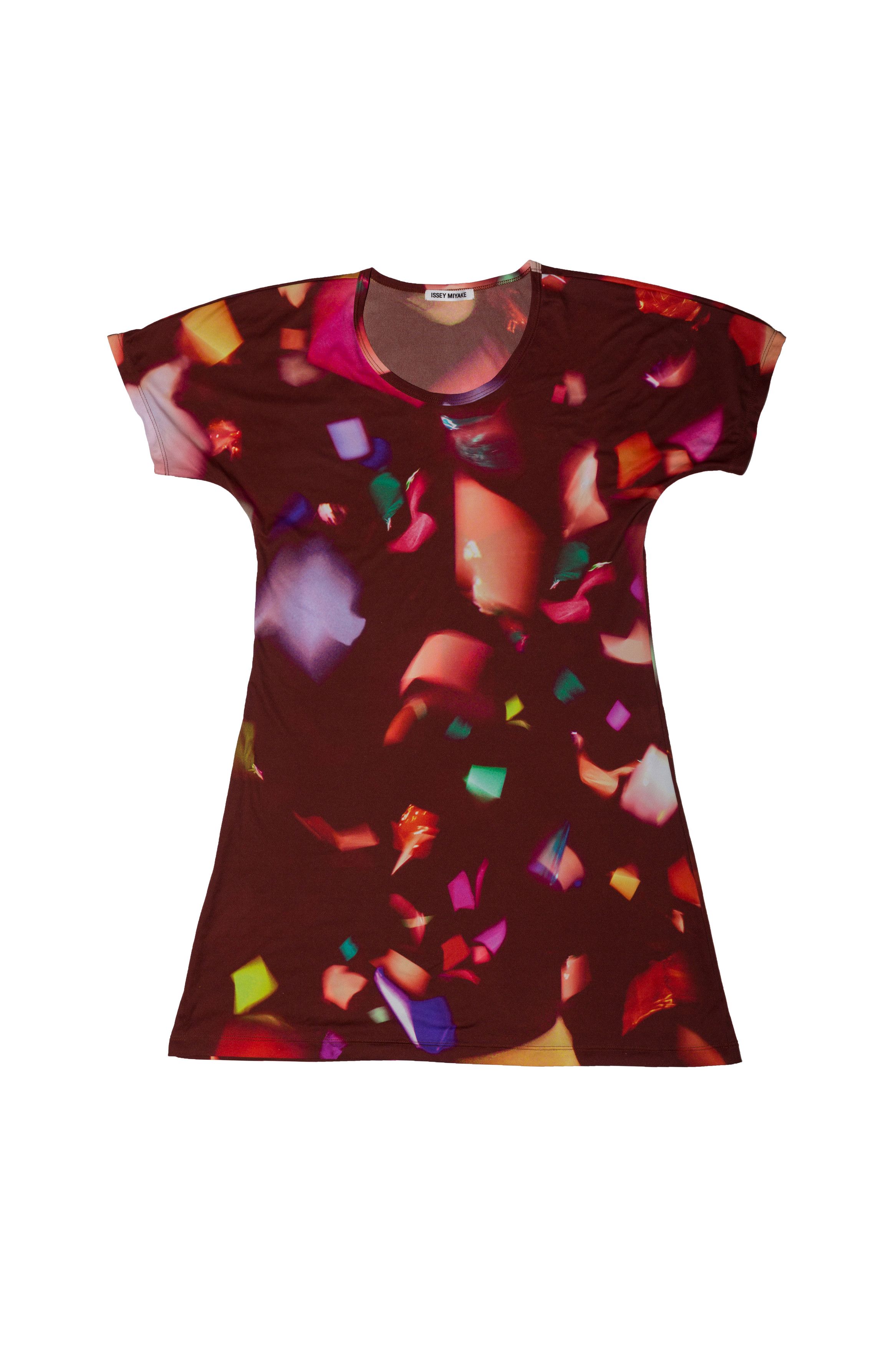 Issey Miyake FALLING GEMS AND JEWELS SHORT S/S TOP DRESS Size M / US 6-8 / IT 42-44 - 3 Thumbnail