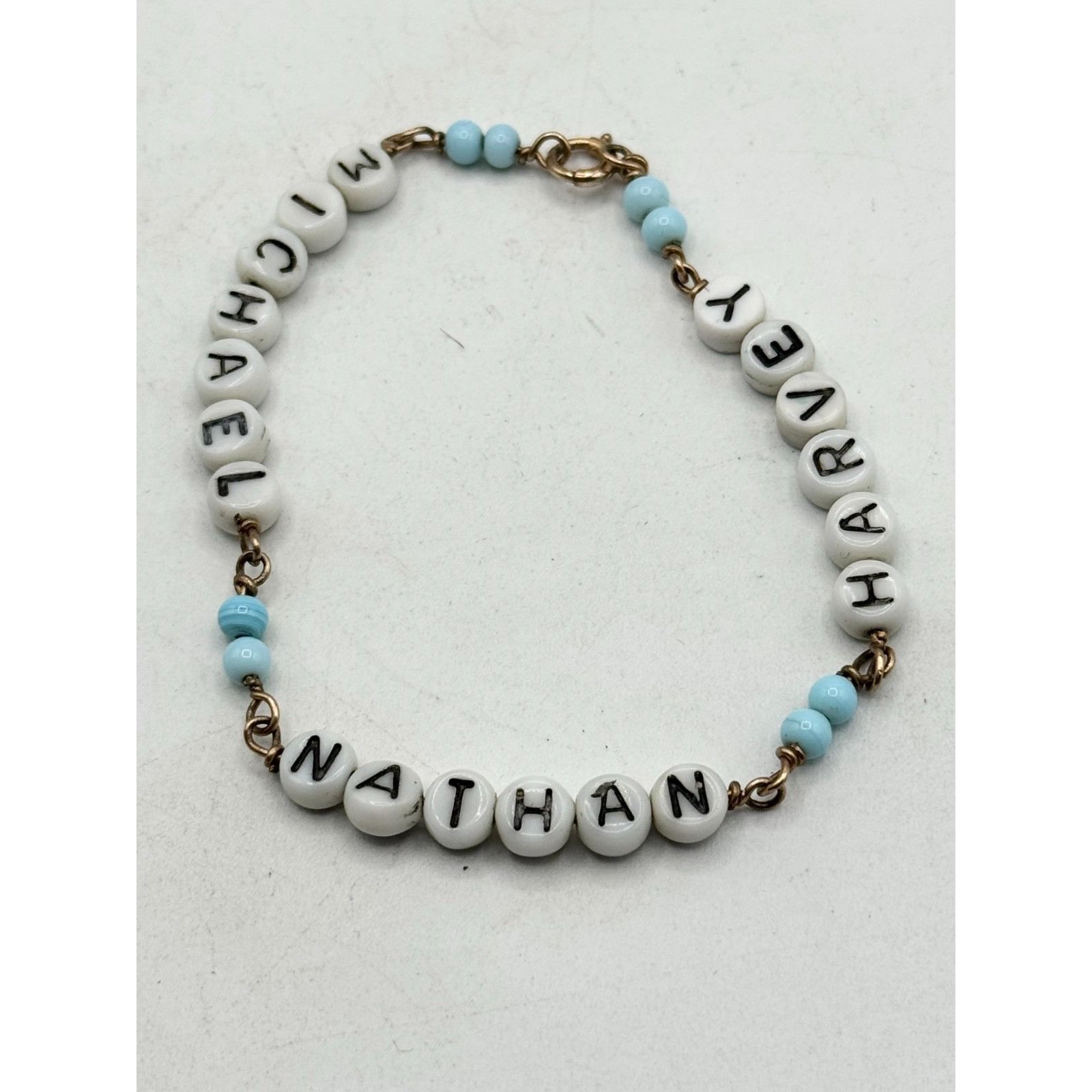 Vintage Vintage gold filled beaded name bracelet Size ONE SIZE - 2 Thumbnail