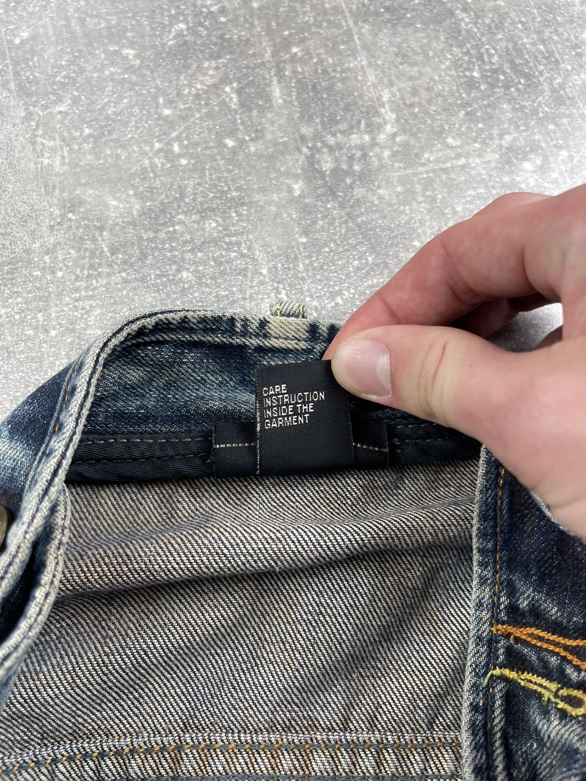 Diesel × Vintage Diesel Rare Denim Vintage Faded Jacket Biker Distressed Size US XL / EU 56 / 4 - 14 Thumbnail