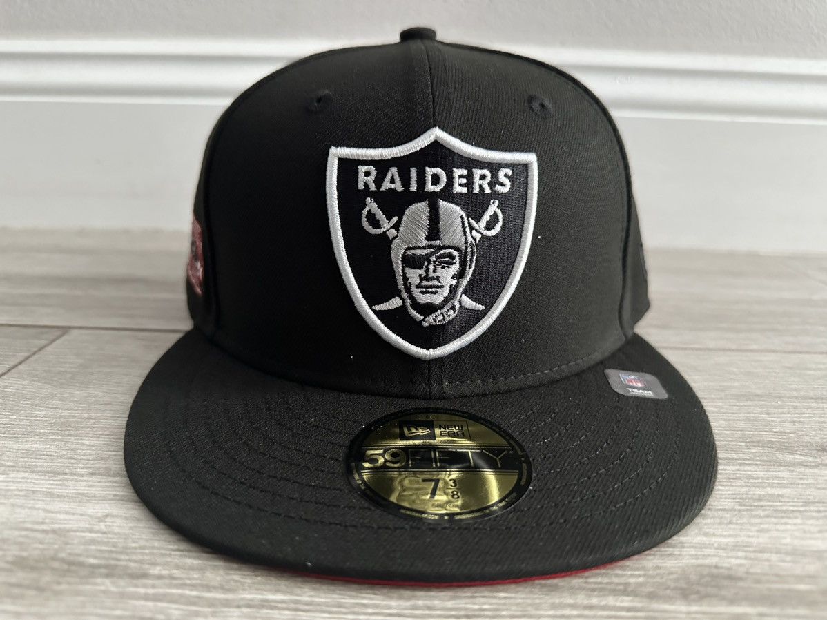 Hat Club × NFL × New Era Las Vegas Raiders Hat Club New Era Black Red Fitted Sz 7 3/8 Size ONE SIZE - 1 Thumbnail