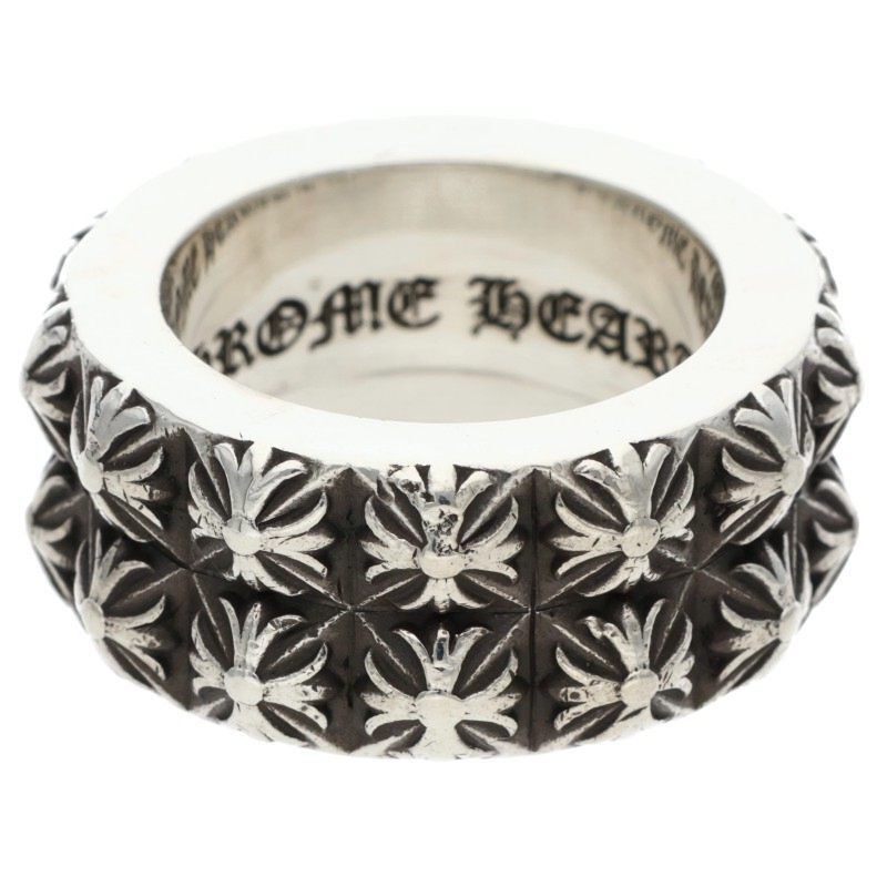 Chrome Hearts Chrome Hearts Pete Punk Double Row Silver Ring Size ONE SIZE - 1 Thumbnail