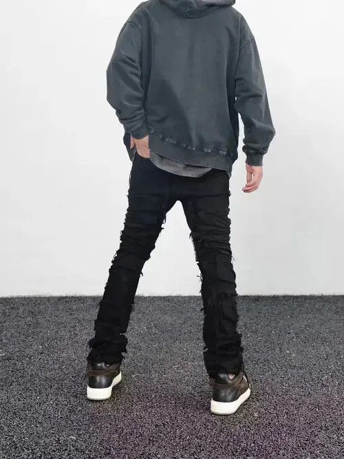 Jean punk ripped damaged fade grunge pants Size US 30 / EU 46 - 2 Thumbnail