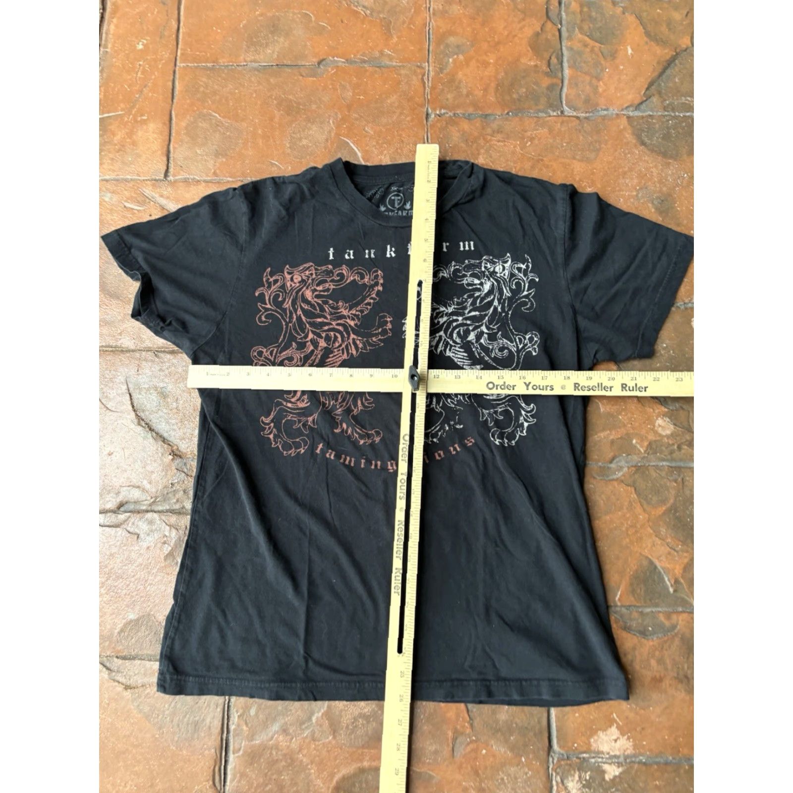 Vintage VINTAGE Tankfarm T-Shirt Large Black Cotton Short Sleeve Crew Neck Men Grunge Skull Skulls Emo Y2K Size US L / EU 52-54 / 3 - 4 Thumbnail