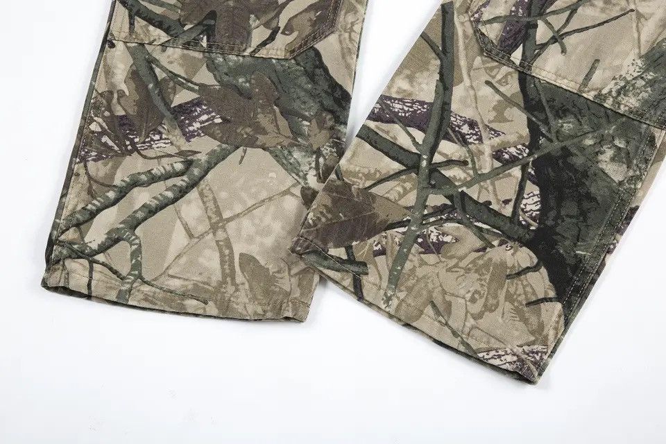Japanese Brand × Vintage Leaf Camouflage Logging Pants Straight Patchwork Baggy Jeans Size US 36 / EU 52 - 5 Thumbnail
