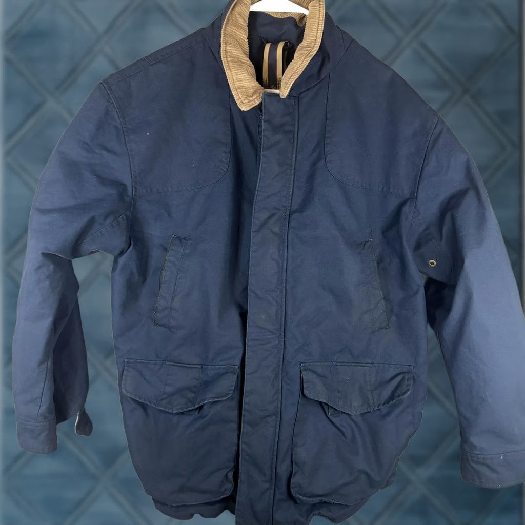 Brooks Brothers Brooks Brothers Coat Mens 2XL Blue Beretta Canvas Field Parka Full Zip Lined Size US XXL / EU 58 / 5 - 1 Thumbnail