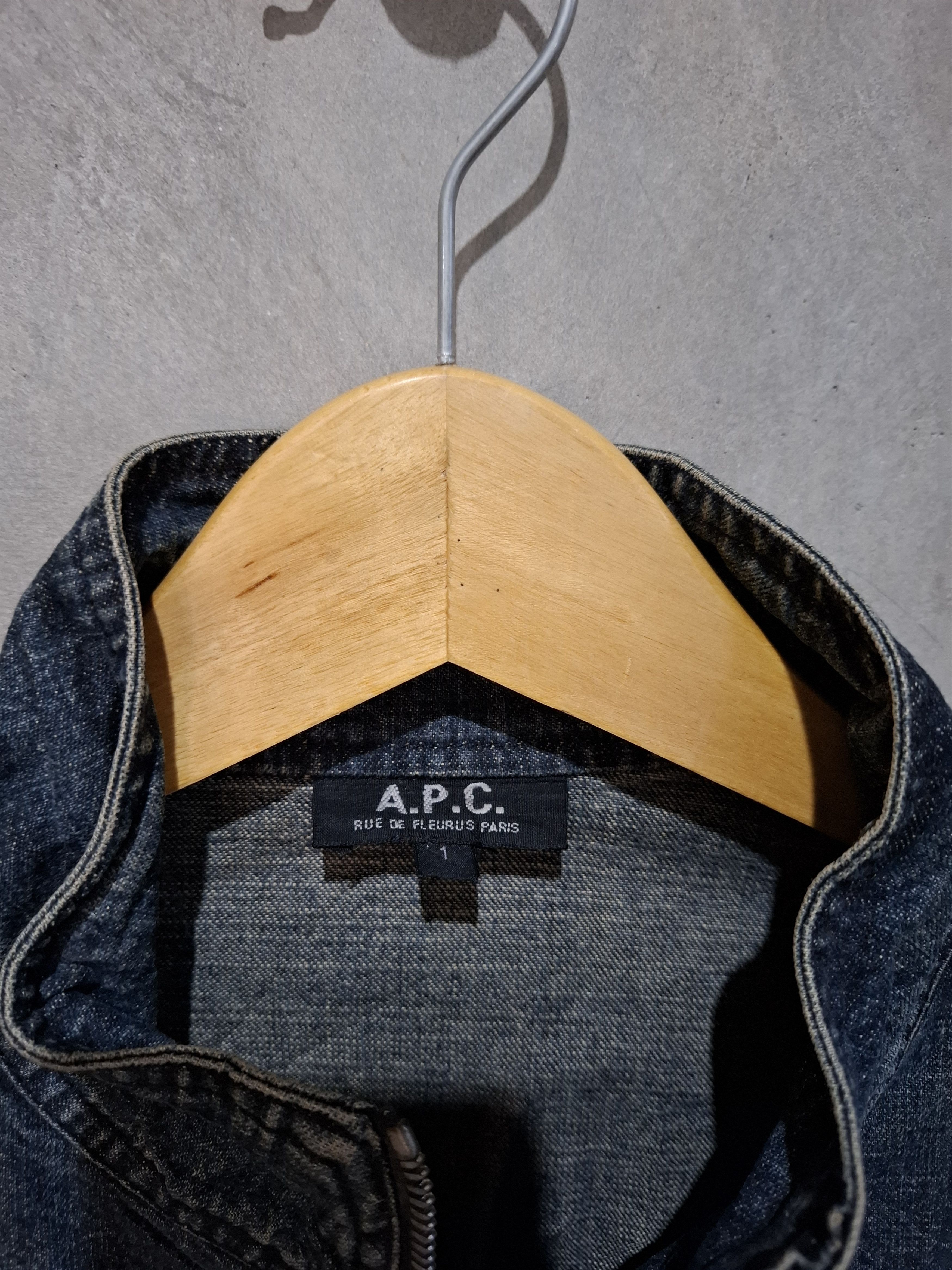 A.P.C. Vintage A.P.C Jeans Denim Jacket with Zippers Size M / US 6-8 / IT 42-44 - 6 Thumbnail