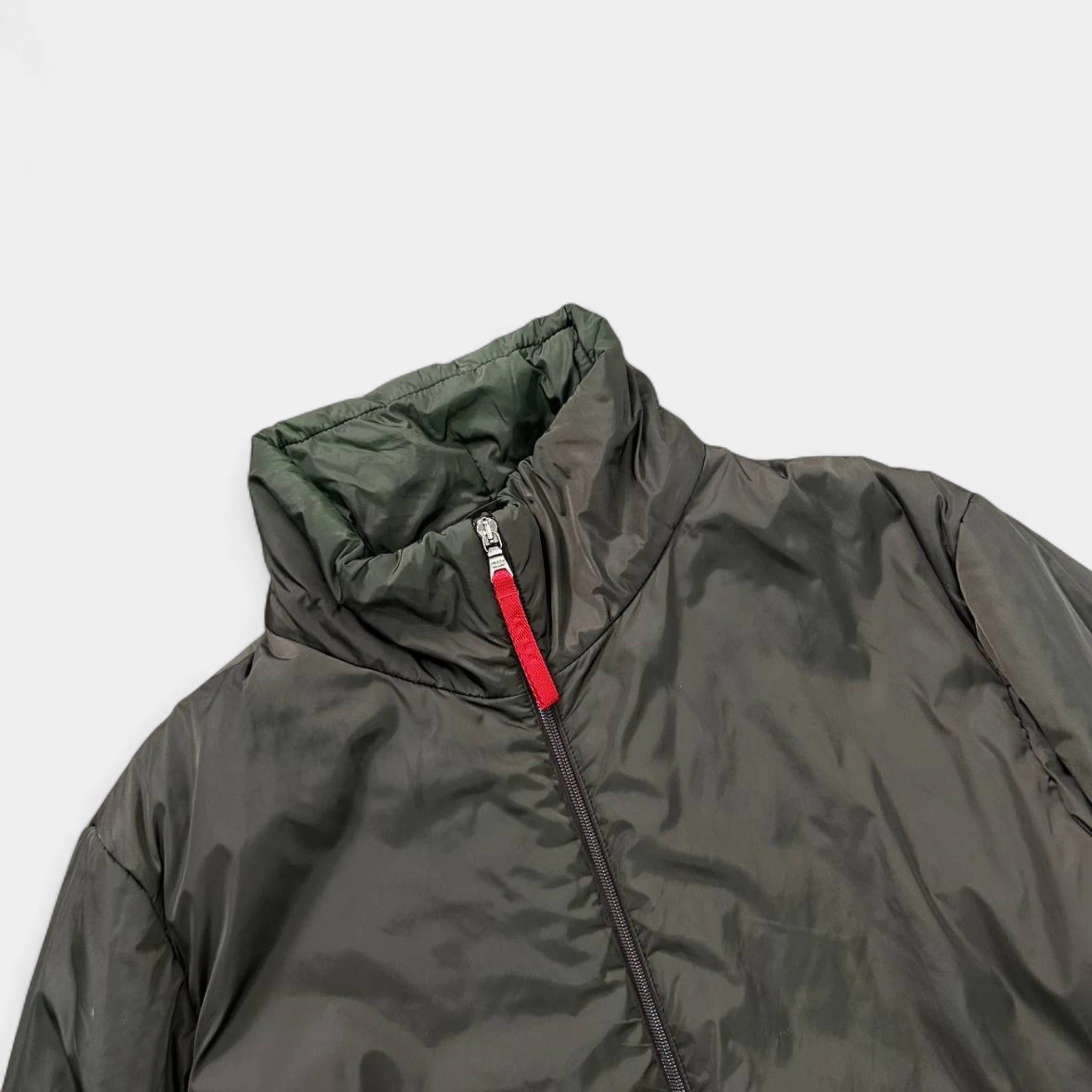 Prada Prada Nylon Green Brown Long Coat Size US L / EU 52-54 / 3 - 2 Thumbnail