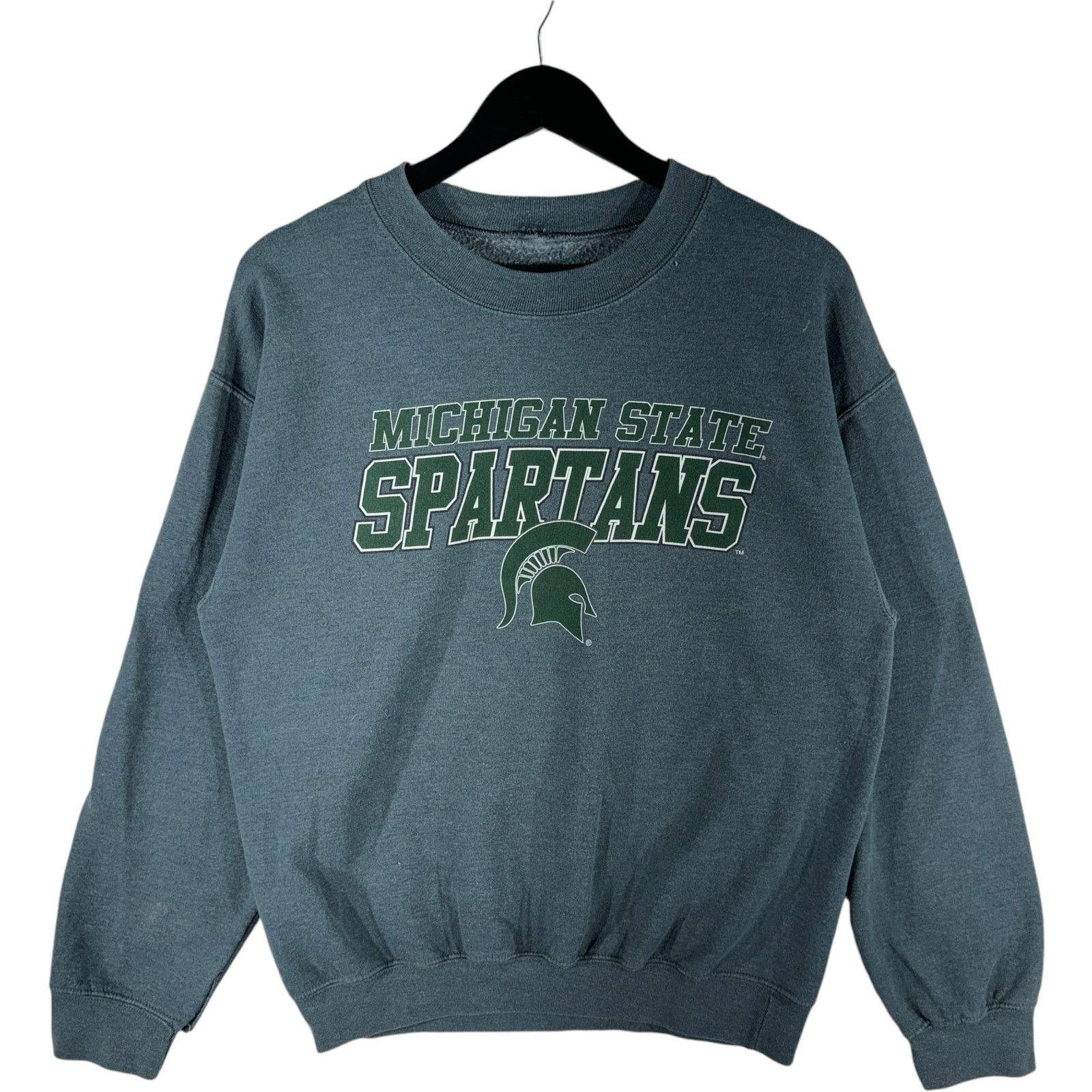 Vintage 1990s University Of Michigan State Collegiate Crewneck / top Embroidered / NCAA Sweatshirt / Sportswear / Americana / Vintage Spartans