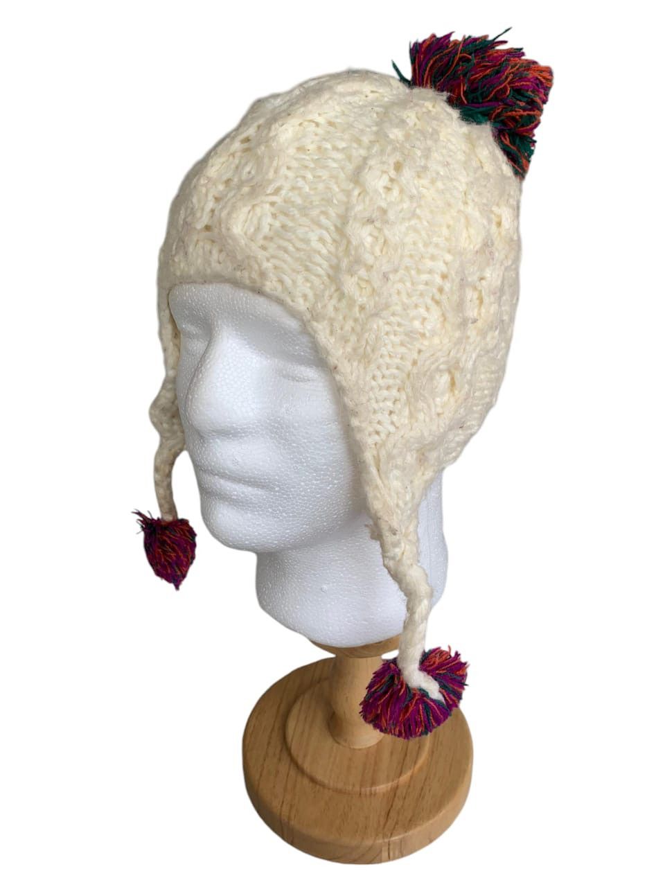 Japanese Brand × Kapital × Vintage Earflap Crochet Knitted Flower Hat size 50-52cm Size ONE SIZE - 6 Thumbnail