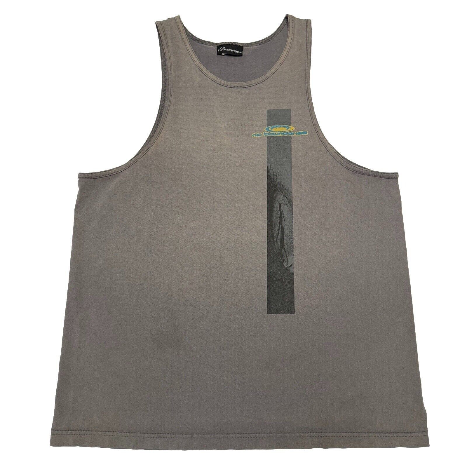 Vintage Vintage No Boundaries Tank Top Shirt Mens XL 90s Y2k Surf St Size US XL / EU 56 / 4 - 1 Thumbnail