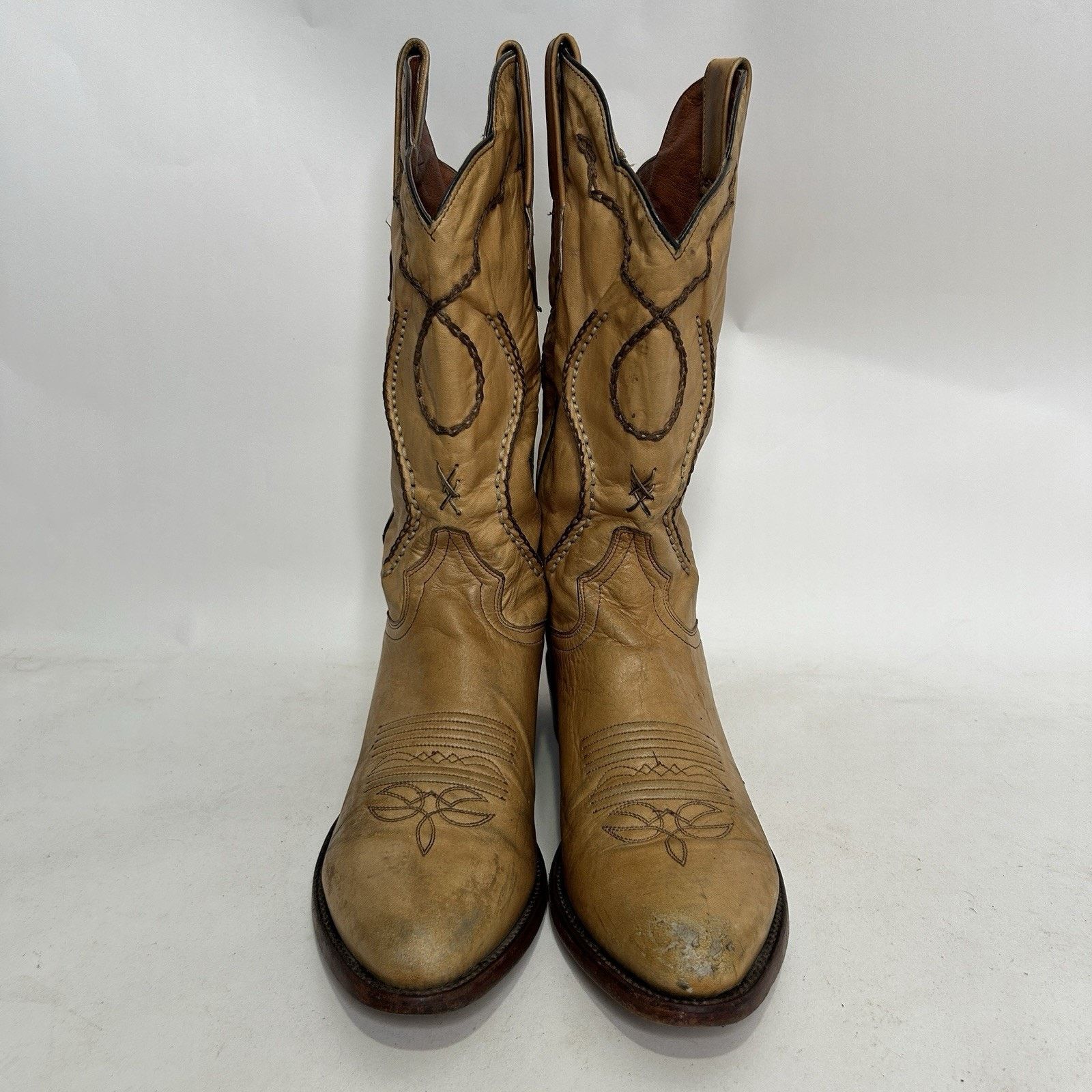 Dan Post Vintage Dan Post Palamino Albany Boots “Cream” Men’s 11D Size US 11 / EU 44 - 2 Thumbnail