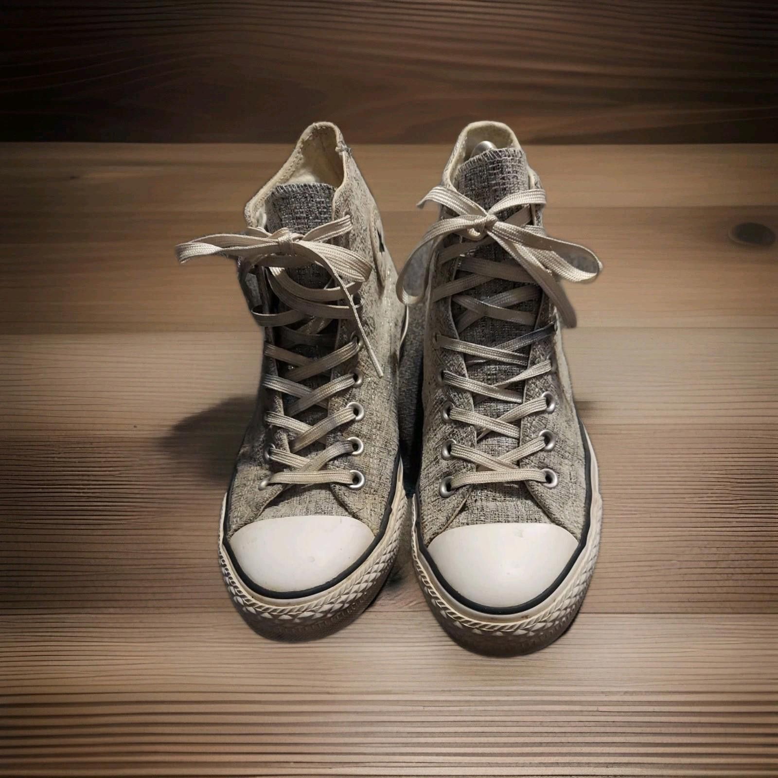 Converse Converse All Stars Hi Top Sneakers Womens Sz 9.5 Gray Size US 9.5 / IT 39.5 - 1 Thumbnail