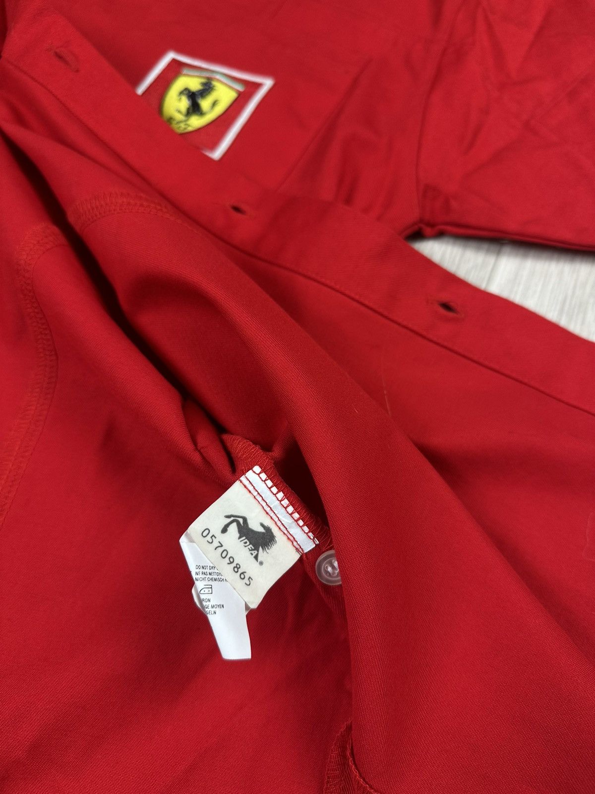 Ferrari × Vintage Vintage Ferrari 90s Racing Shirt Button Shell Size US L / EU 52-54 / 3 - 9 Thumbnail