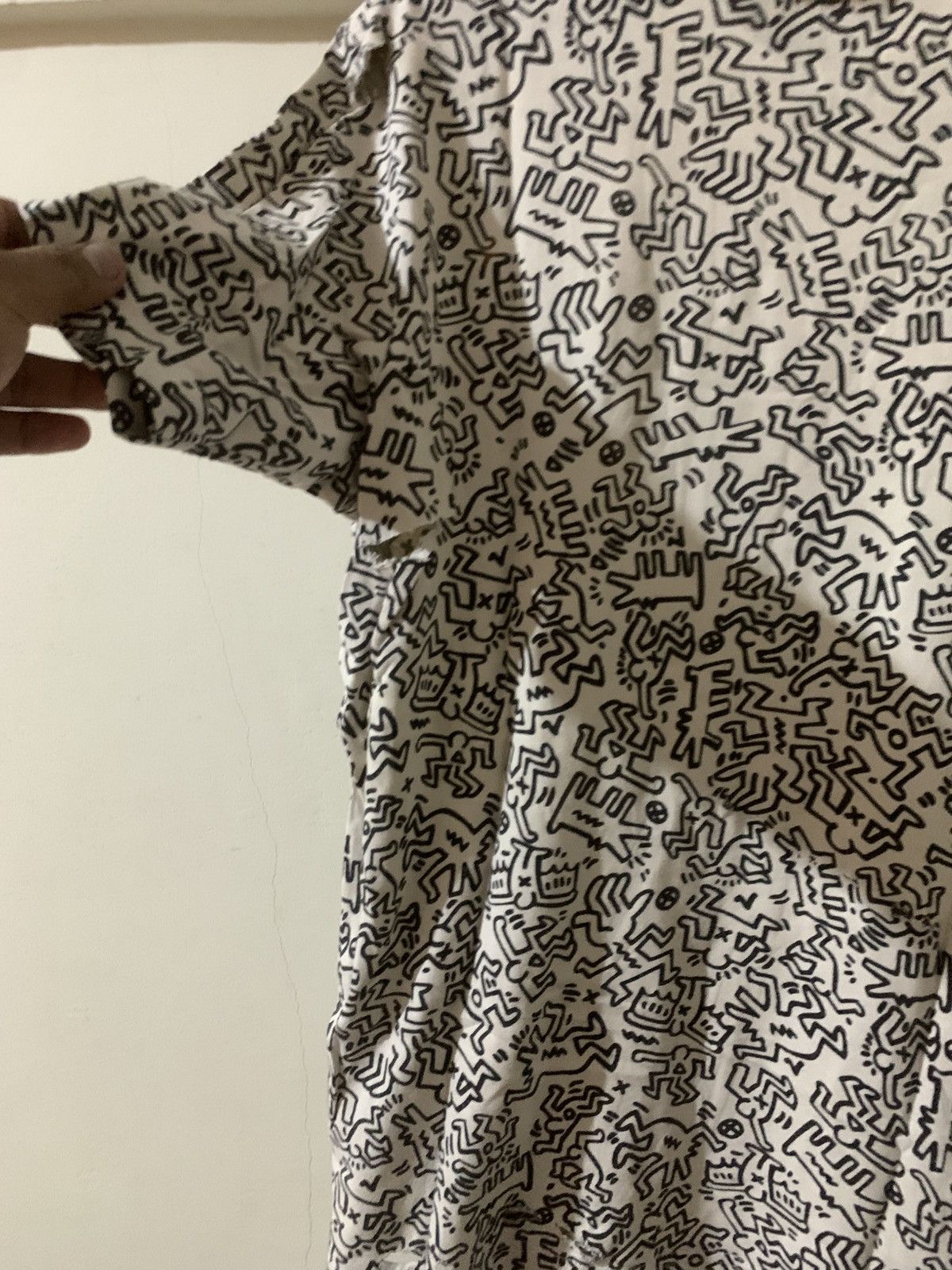 Keith Haring AOP Keith Haring By Uniqlo Distressed Tee Shirt Size US M / EU 48-50 / 2 - 10 Thumbnail