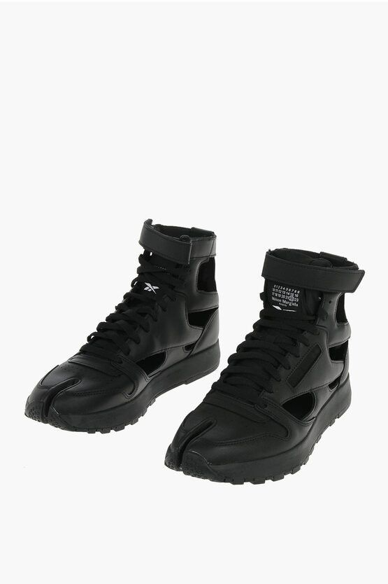 Maison Margiela Reebok Women's Leather TABI High Sneakers with Cutout