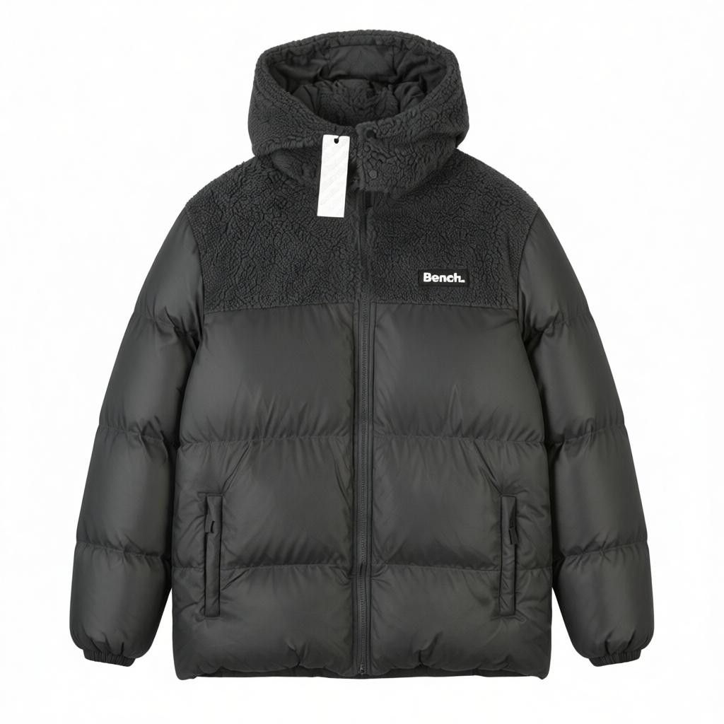 Bench DETTA XL Grey Quilted Removable Hood Sherpa 88053 Size US XL / EU 56 / 4 - 1 Thumbnail