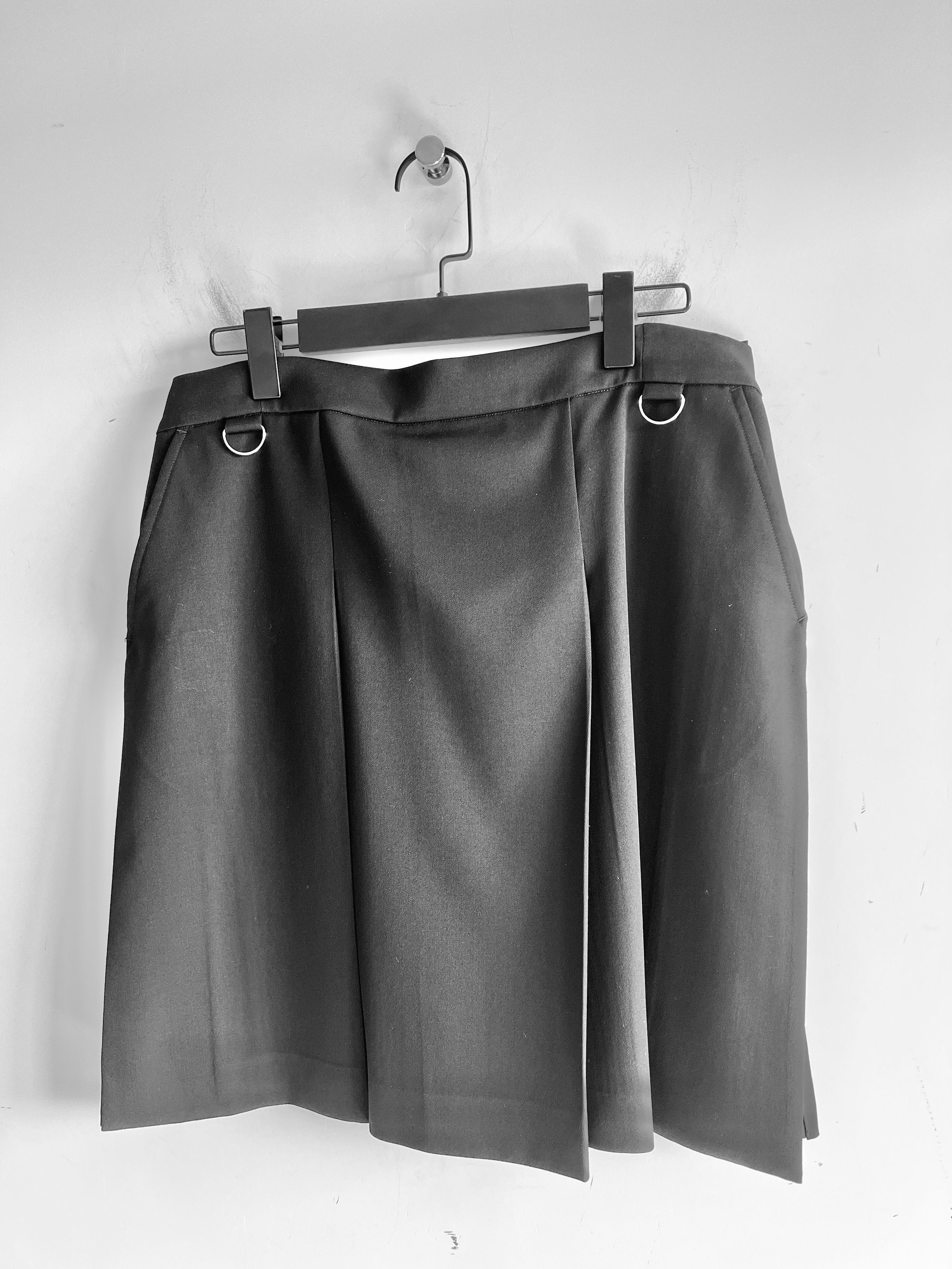Undercover UNDERCOVER - Wool Pleated Wrap Skirt Black Size US 32 / EU 48 - 13 Thumbnail
