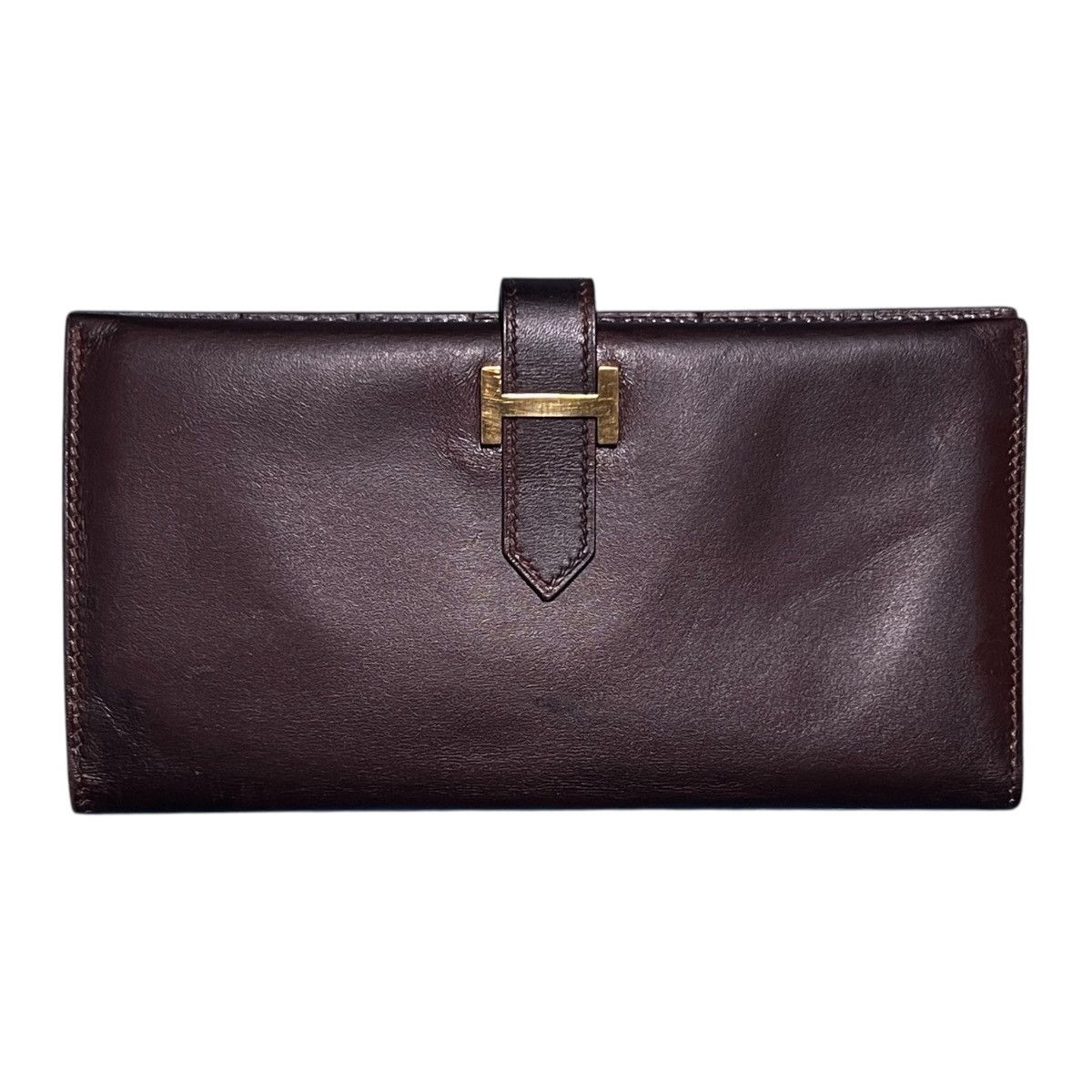 Hermes HERMÈS Béarn Classic Box Calf Long Wallet Size ONE SIZE - 1 Thumbnail