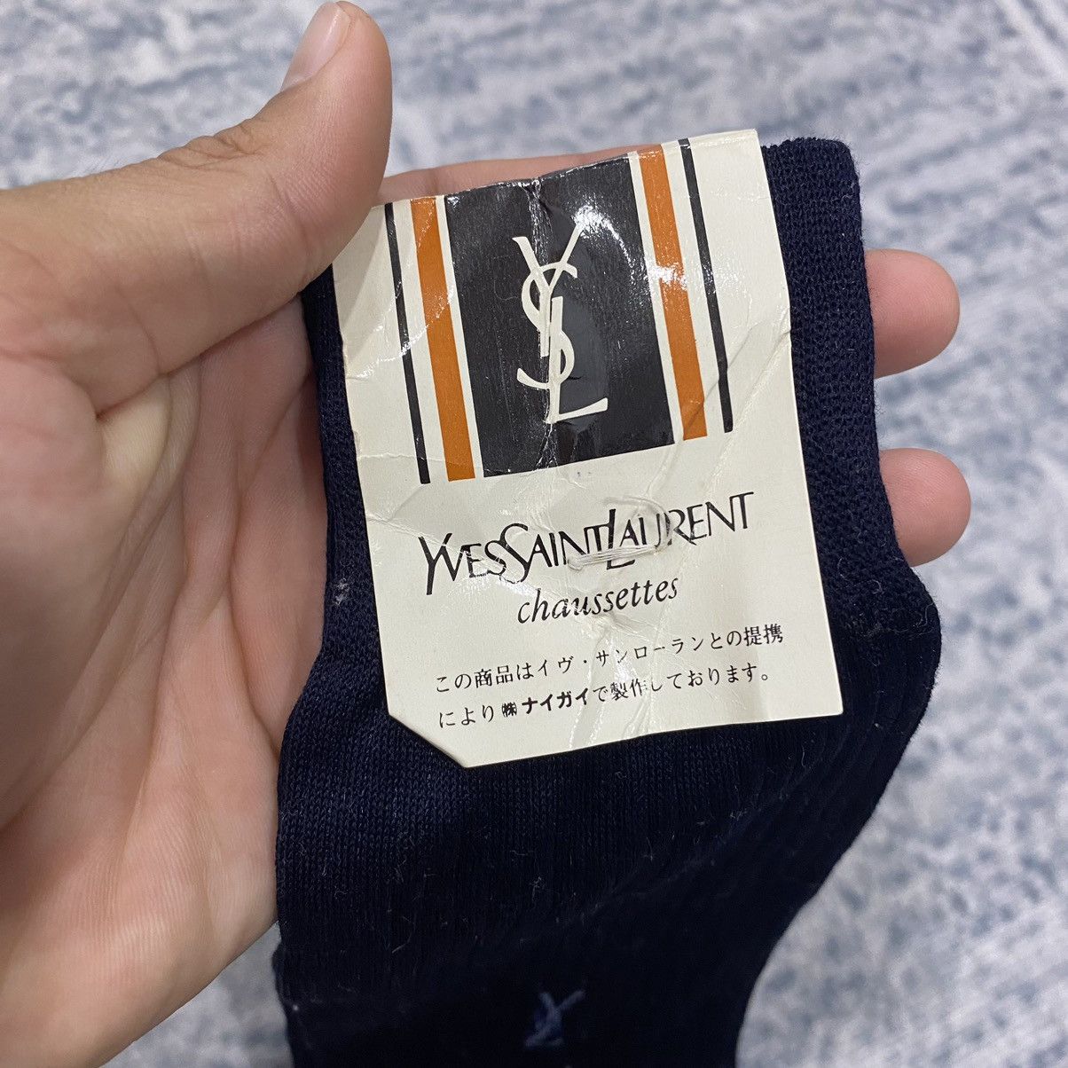 Designer × Yves Saint Laurent Ysl Chaussettes Socks NOS Size ONE SIZE - 6 Thumbnail
