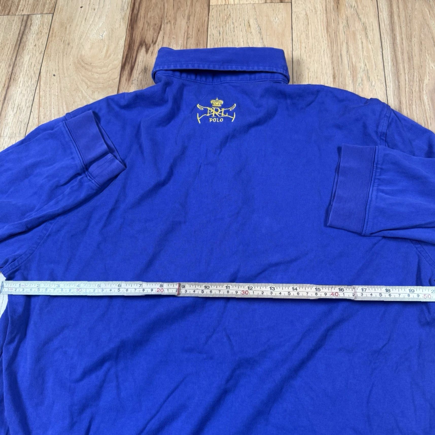 Ralph Lauren Ralph Lauren Polo Rugby Shirt XXL Purple Embroidered Equestrian NYC Men Long Sleeve Size US XXL / EU 58 / 5 - 6 Thumbnail