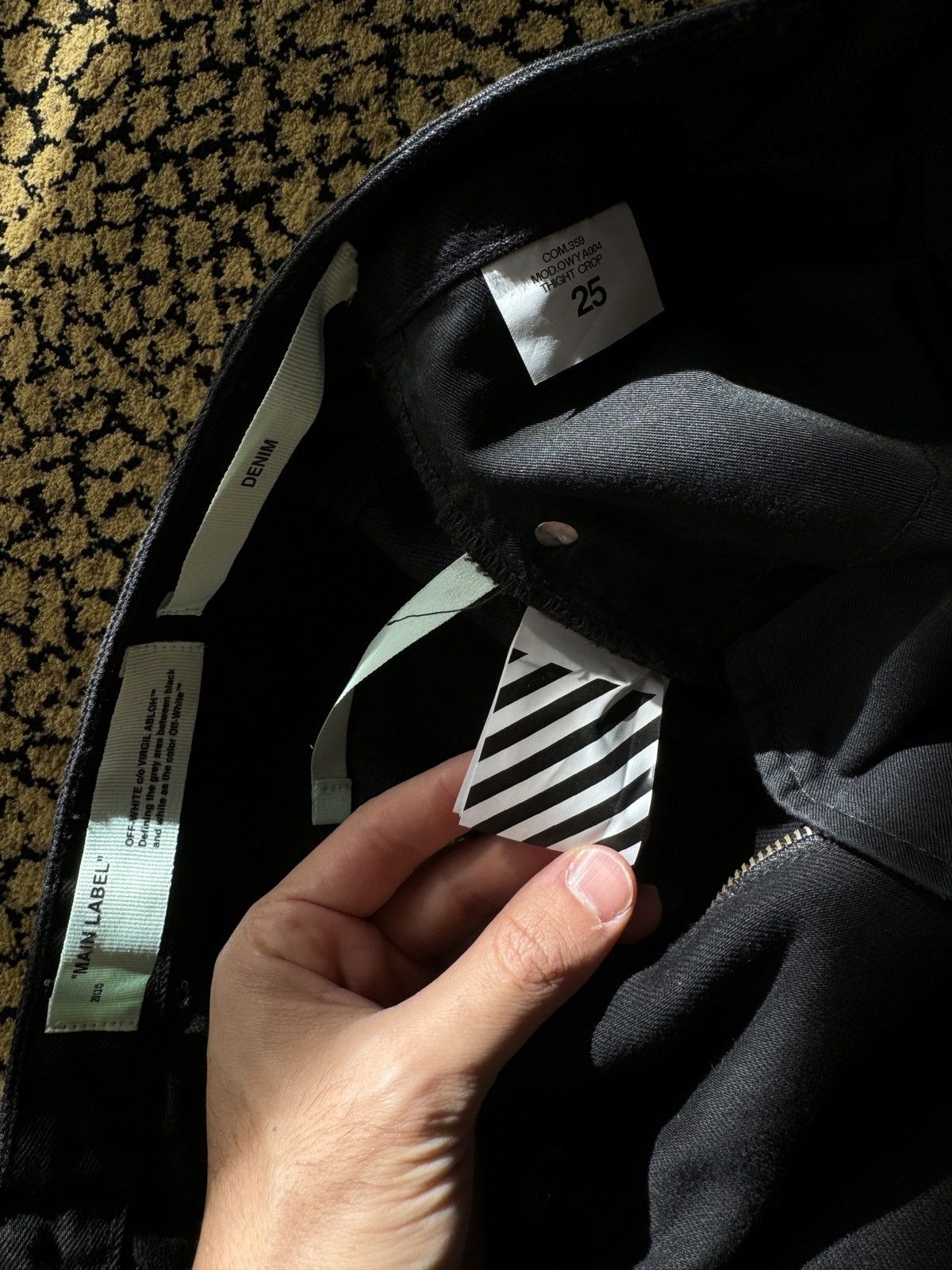Off-White Off White Denim Black Size 25" / US 0 / IT 36 - 7 Thumbnail