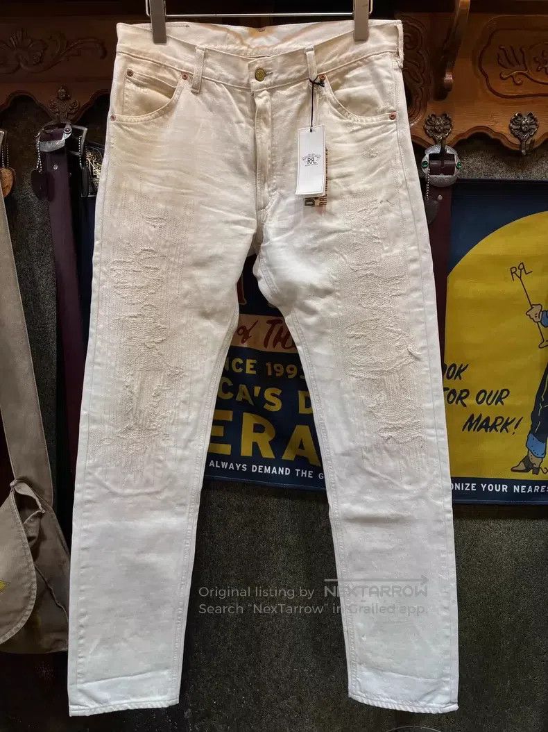 RRL Ralph Lauren RRL Ralph Lauren Patching and damaging vintage jeans Size US 32 / EU 48 - 1 Thumbnail