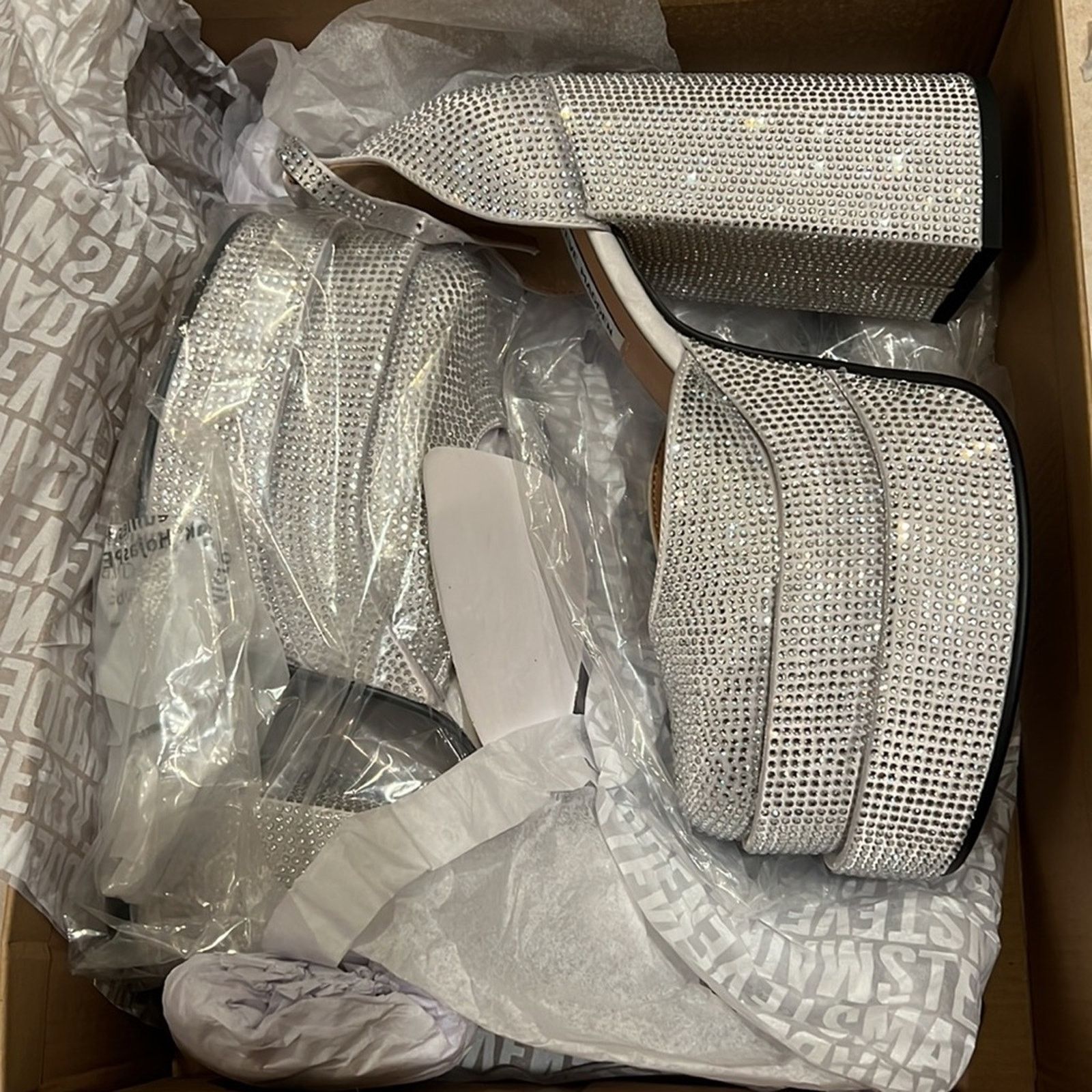 Steve Madden Steve Madden Charlize-R Rhinestone Platform Heels Size 8 Size US 8 / IT 38 - 5 Thumbnail