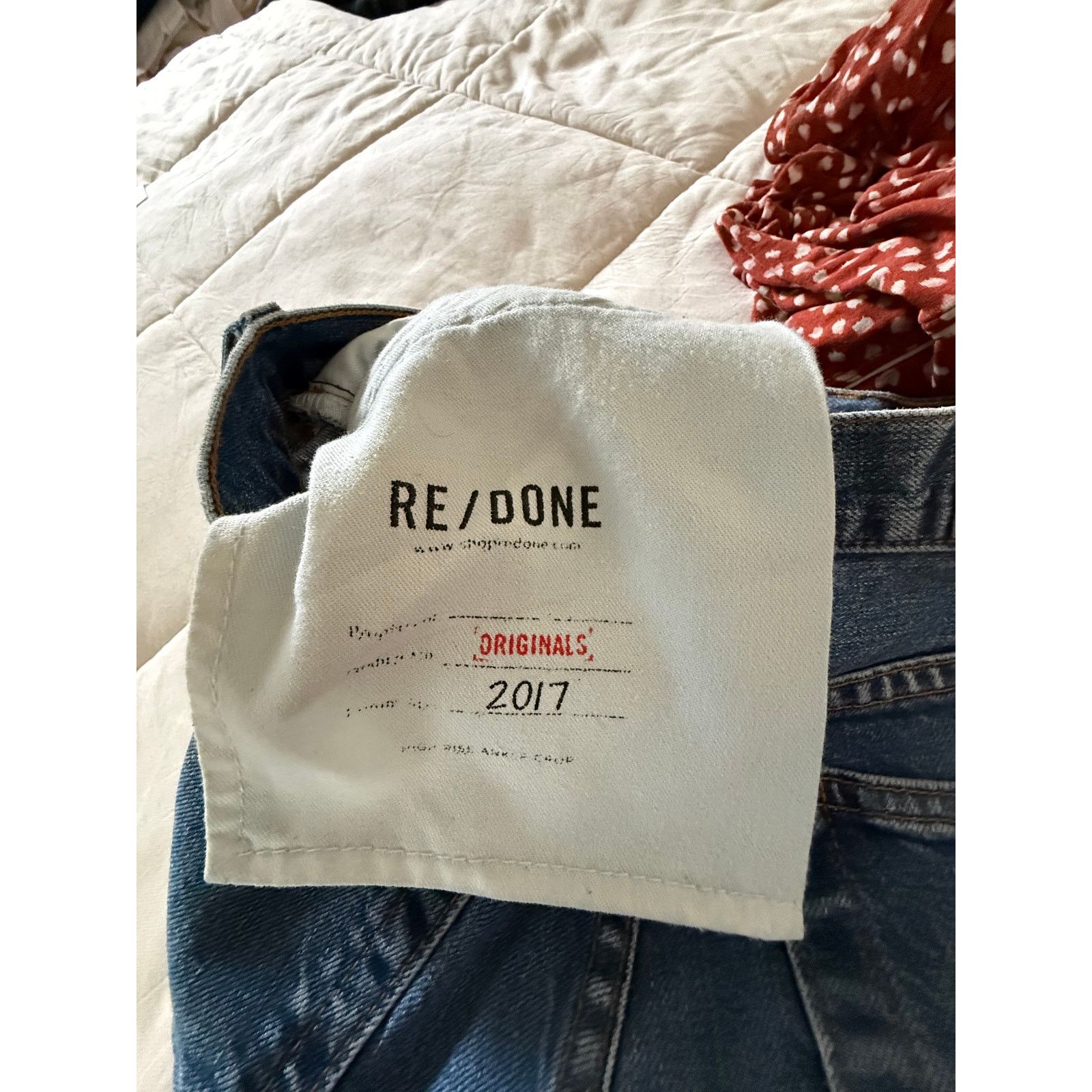 RE/DONE RE/DONE Originals 2017 High Rise Ankle Crop Jeans - Size 26 Size 26" / US 2 / IT 38 - 7 Thumbnail