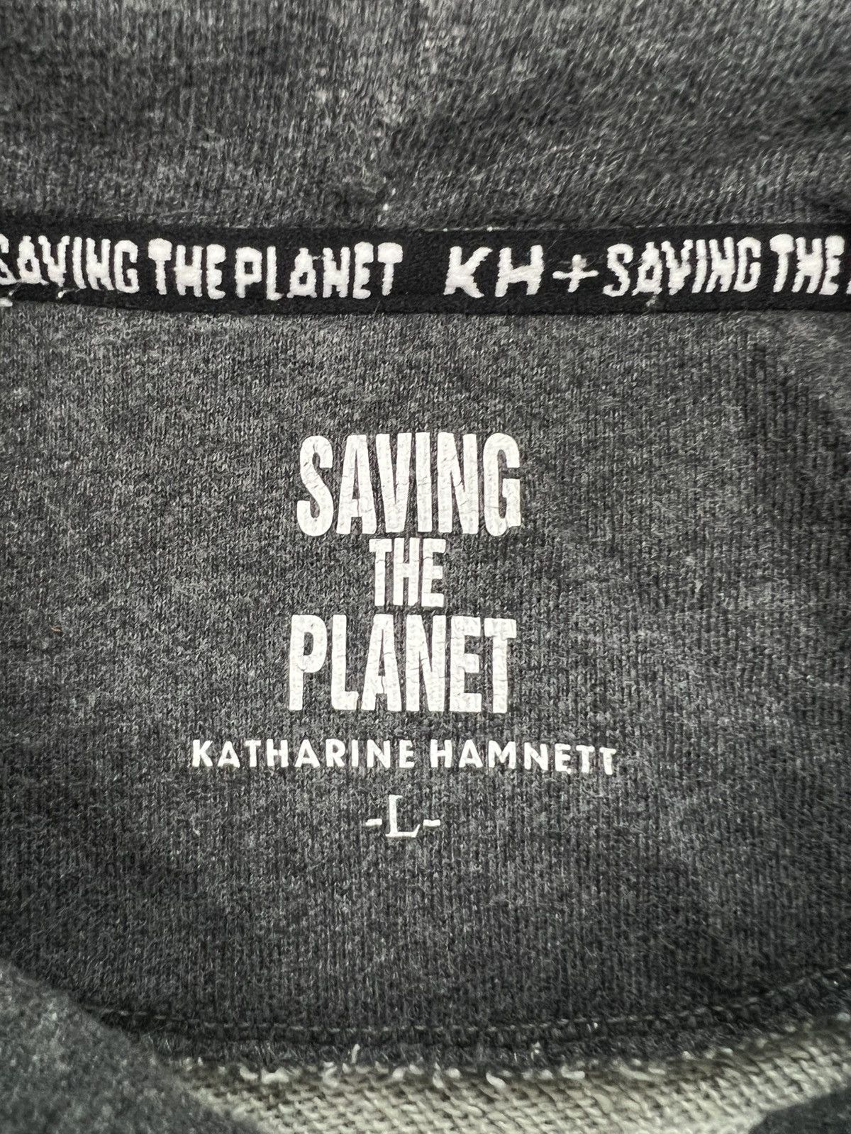 Katharine Hamnett London Katharine Hamnett + Saving The Planet Crop Hoodie Size M / US 6-8 / IT 42-44 - 9 Thumbnail