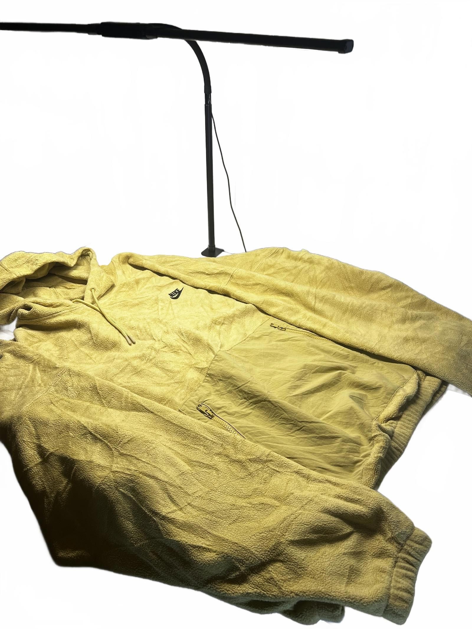 Nike Nike Hooded Sweatshirt - Stylish Light Yellow Pullover Size US XL / EU 56 / 4 - 6 Thumbnail